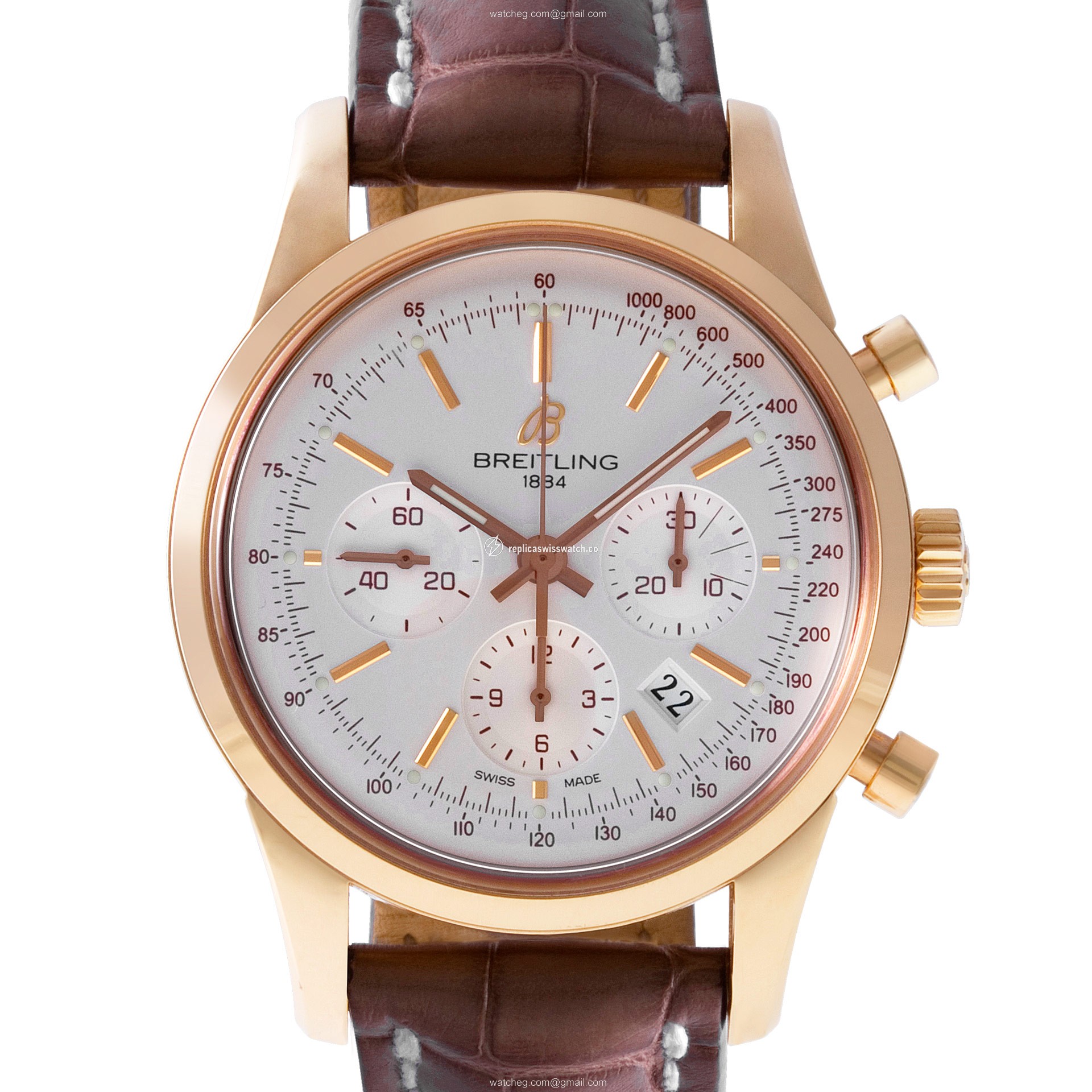 Breitling RB 0152 Transocean Chronograph Automatic Male 18k rose gold Replica Breitling RB 0152 Transocean Chronograph Automatic Male 18k rose gold Replica