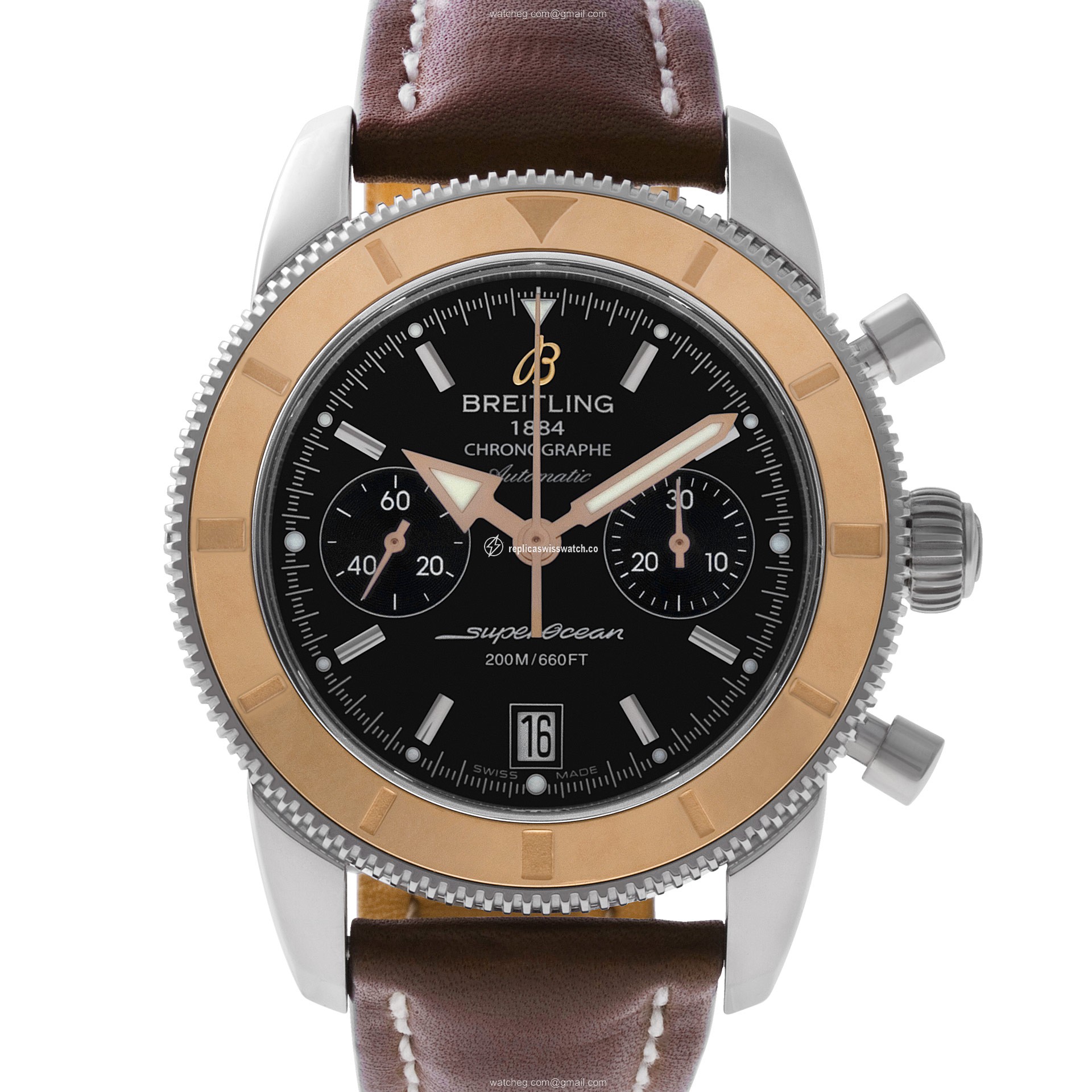 Breitling U23370 Sup.Ocean Automatic Male stainless steel & rose gold Replica Breitling U23370 Sup.Ocean Automatic Male stainless steel & rose gold Replica