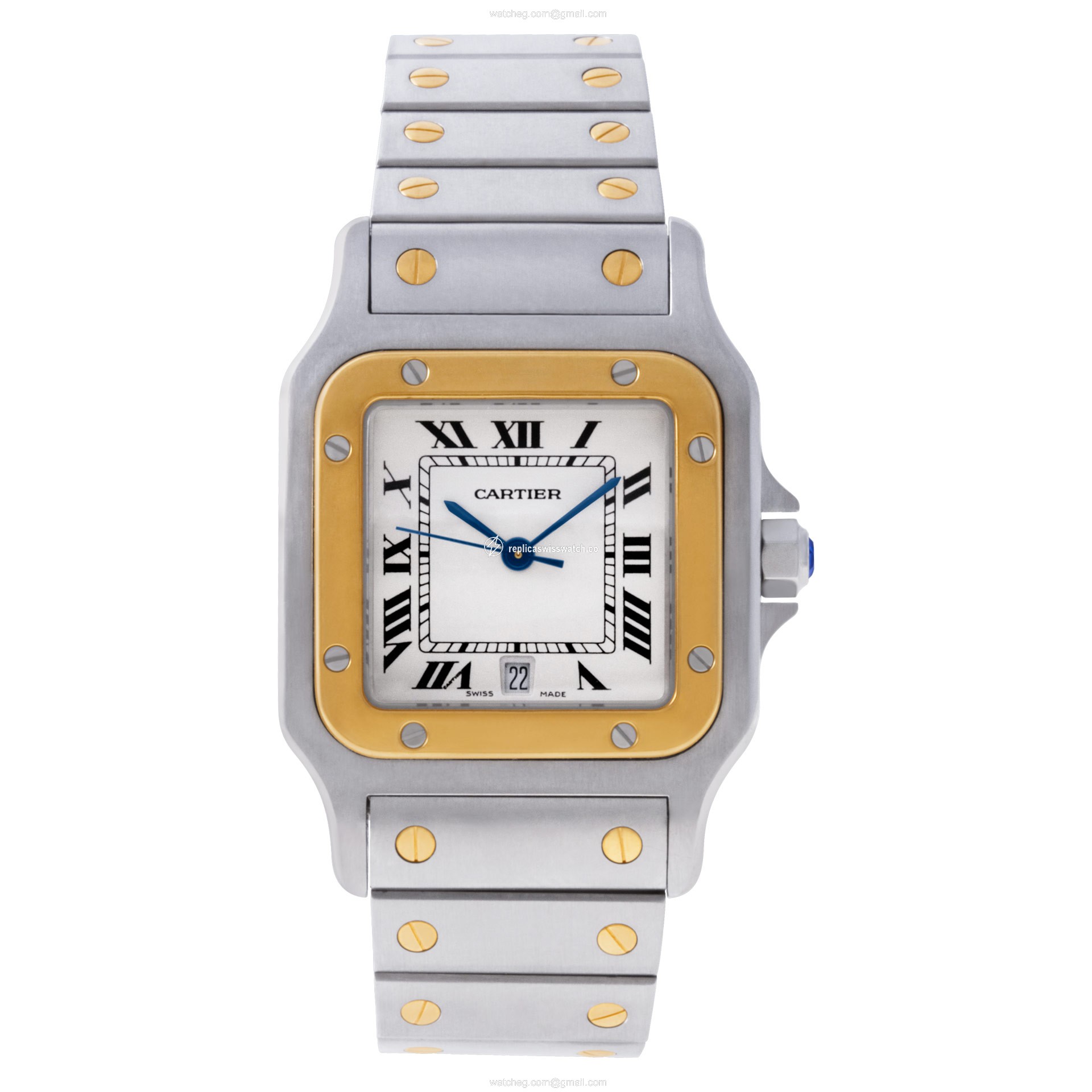 Cartier 1566 Santos Quartz Unisex Stainless Steel Replica Cartier 1566 Santos Quartz Unisex Stainless Steel Replica