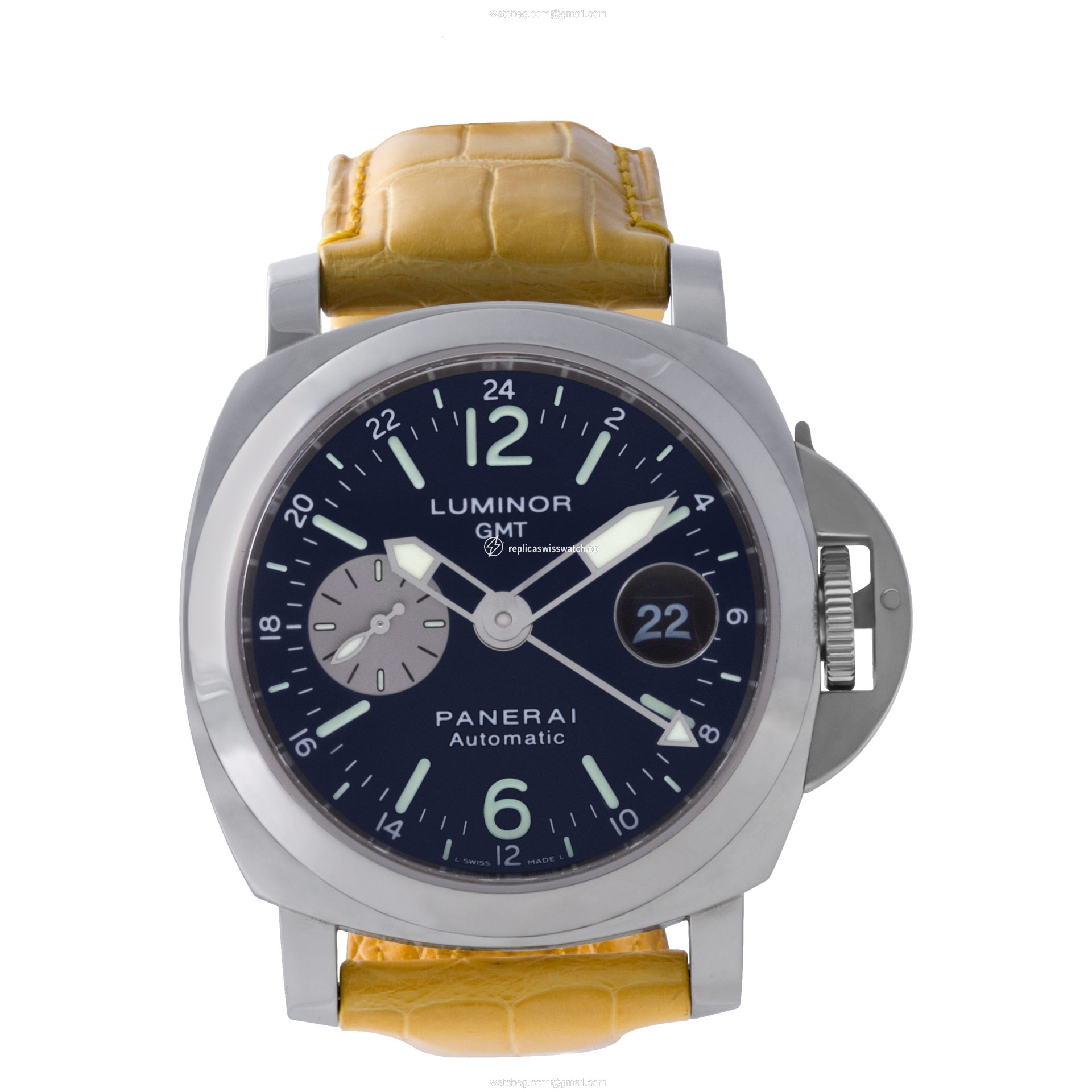 Panerai PAM88 luminor GMT Automatic Male Stainless Steel Replica Panerai PAM88 luminor GMT Automatic Male Stainless Steel Replica