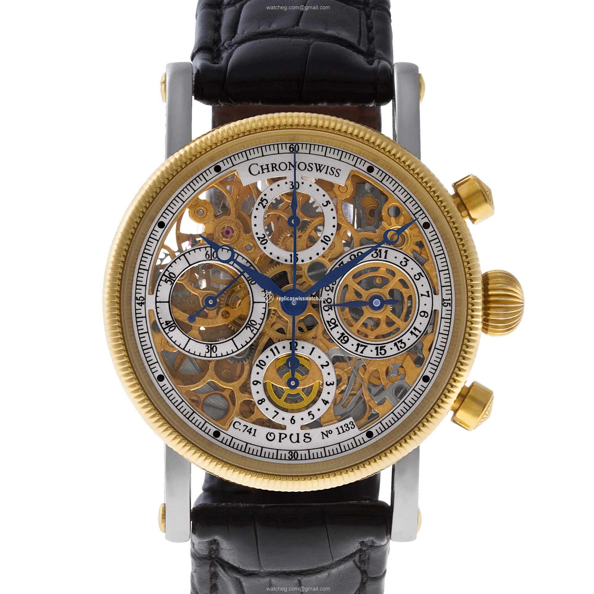 Chronoswiss ch7522 Opus Automatic Male 18k gold & Stainless Steel Replica Chronoswiss ch7522 Opus Automatic Male 18k gold & Stainless Steel Replica