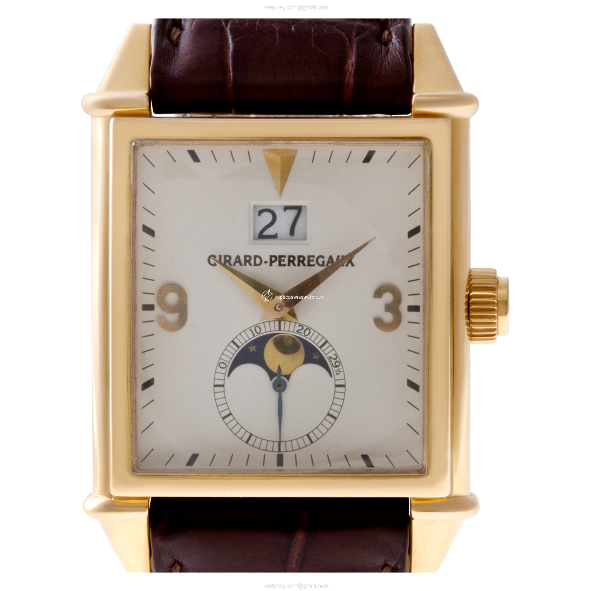 Girard Perregaux 25800-52-851-BA6D Vintage 1945 Automatic Male 18k Pink Gold Replica Girard Perregaux 25800-52-851-BA6D Vintage 1945 Automatic Male 18k Pink Gold Replica
