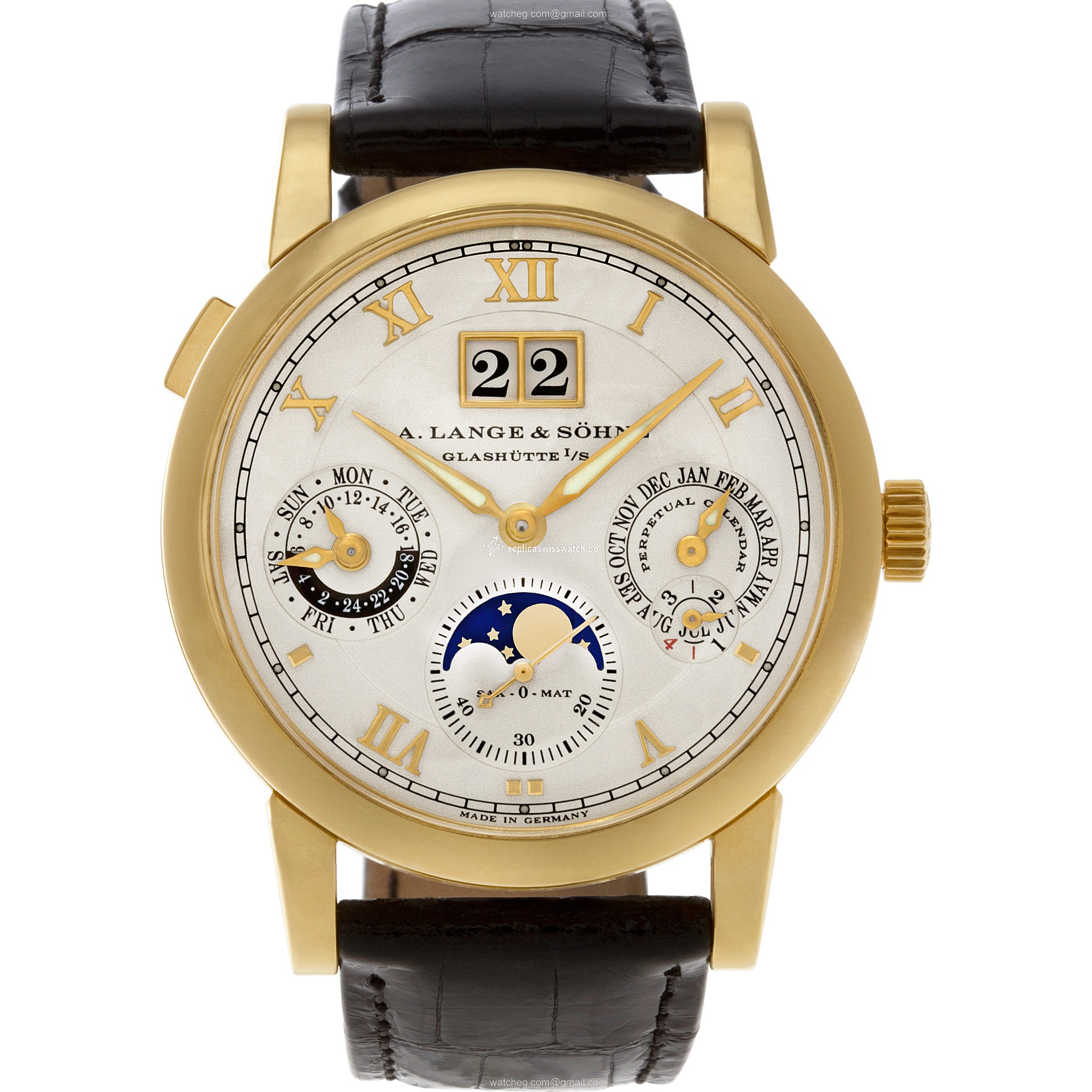 A. Lange & Sohne 310.021 Langematik Automatic Male 18k yellow gold Replica A. Lange & Sohne 310.021 Langematik Automatic Male 18k yellow gold Replica