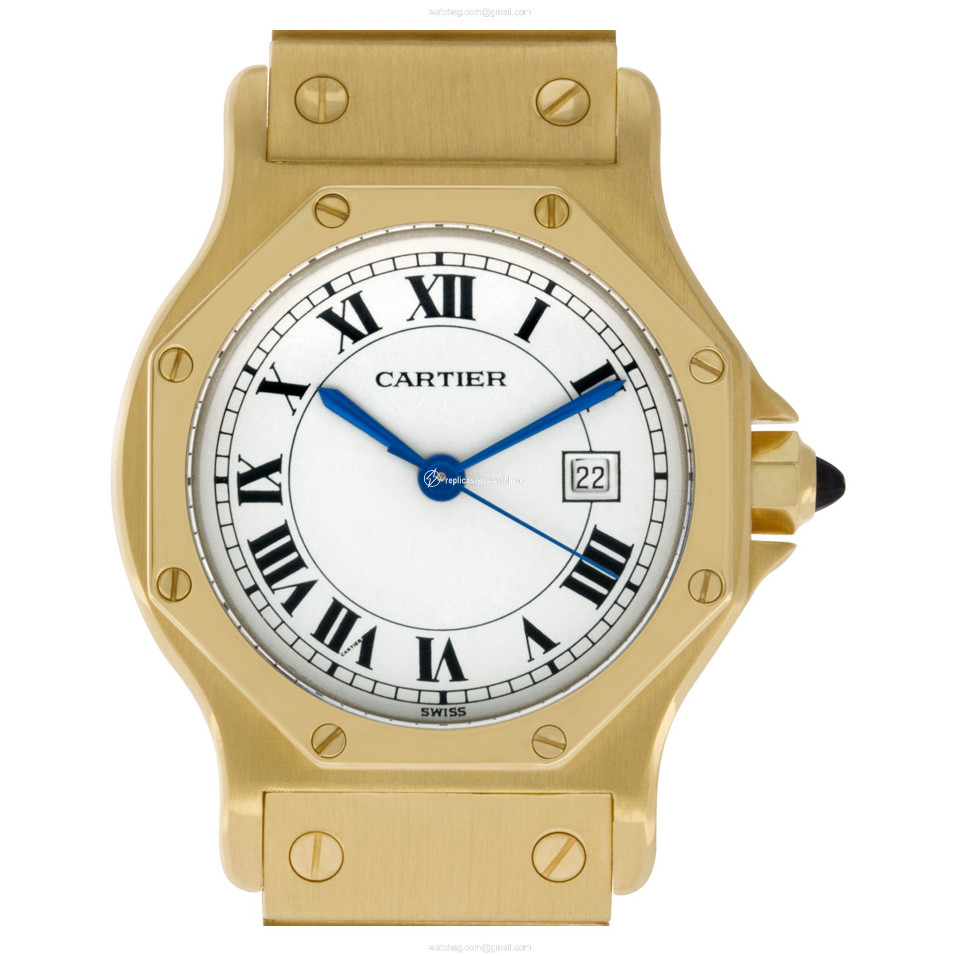 Cartier Cartier 1048 Santos Automatic Unisex 18k yellow gold Replica Cartier Cartier 1048 Santos Automatic Unisex 18k yellow gold Replica