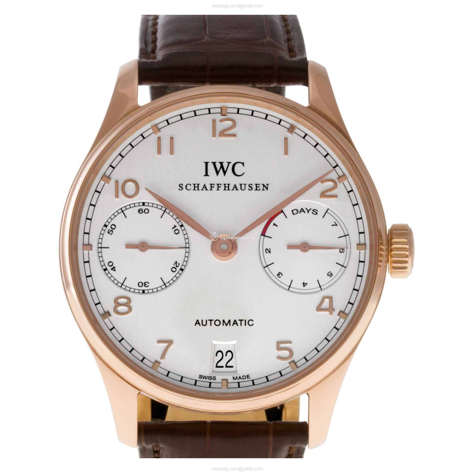 IWC IW500113 Portuguese Automatic Male 18k rose gold Replica IWC IW500113 Portuguese Automatic Male 18k rose gold Replica