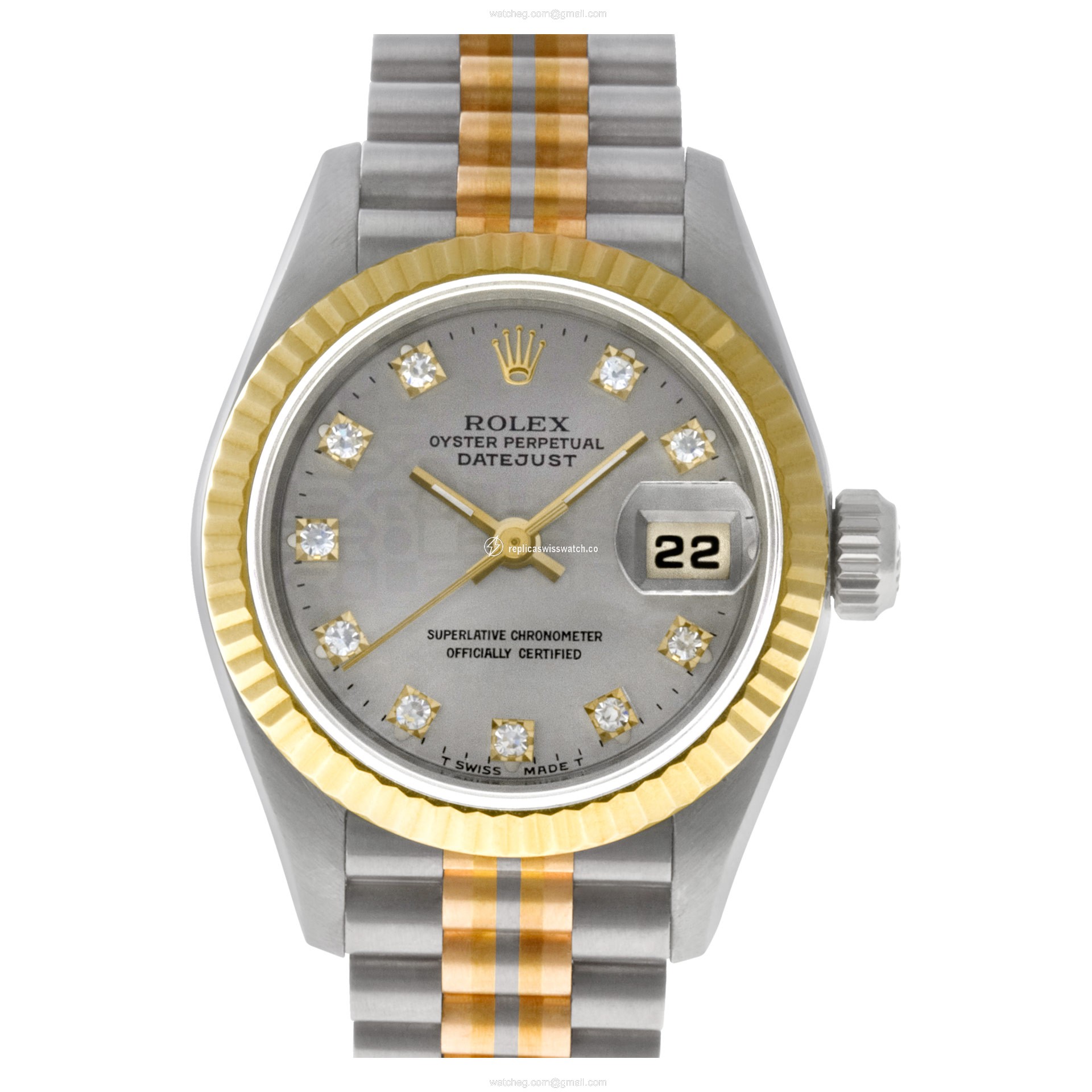 Rolex 69179B Datejust Automatic Female 18k White Gold Replica Rolex 69179B Datejust Automatic Female 18k White Gold Replica