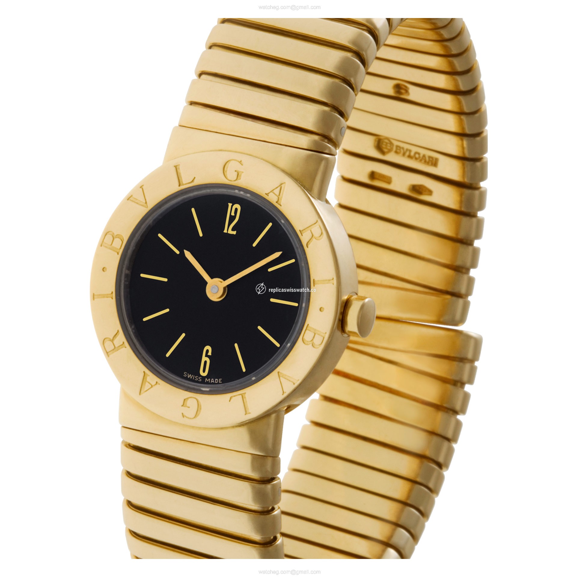 Bvlgari BB232T Tubogas Quartz Female 18k yellow gold Replica Bvlgari BB232T Tubogas Quartz Female 18k yellow gold Replica