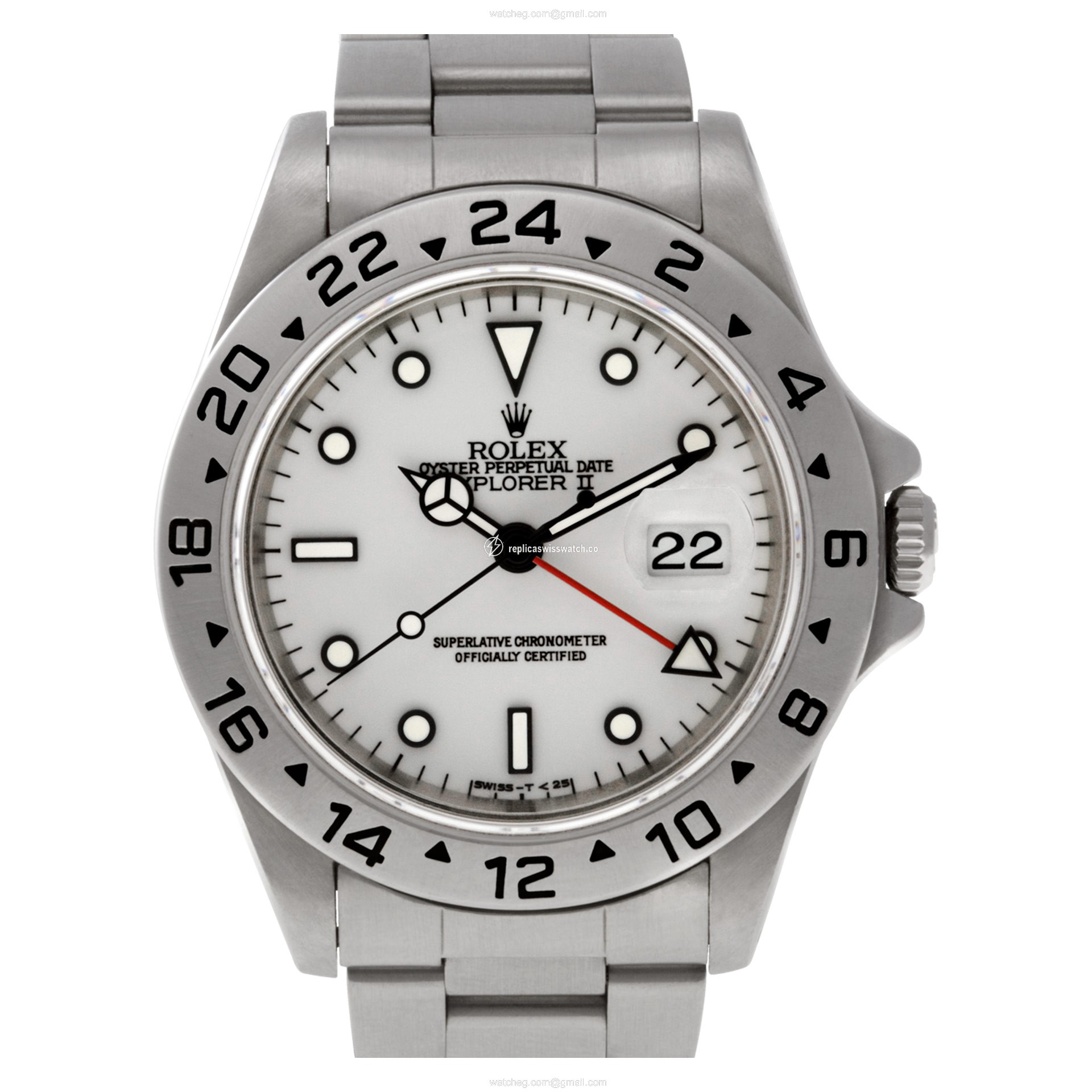 Rolex 16570 Explorer II Automatic Male Stainless Steel Replica Rolex 16570 Explorer II Automatic Male Stainless Steel Replica