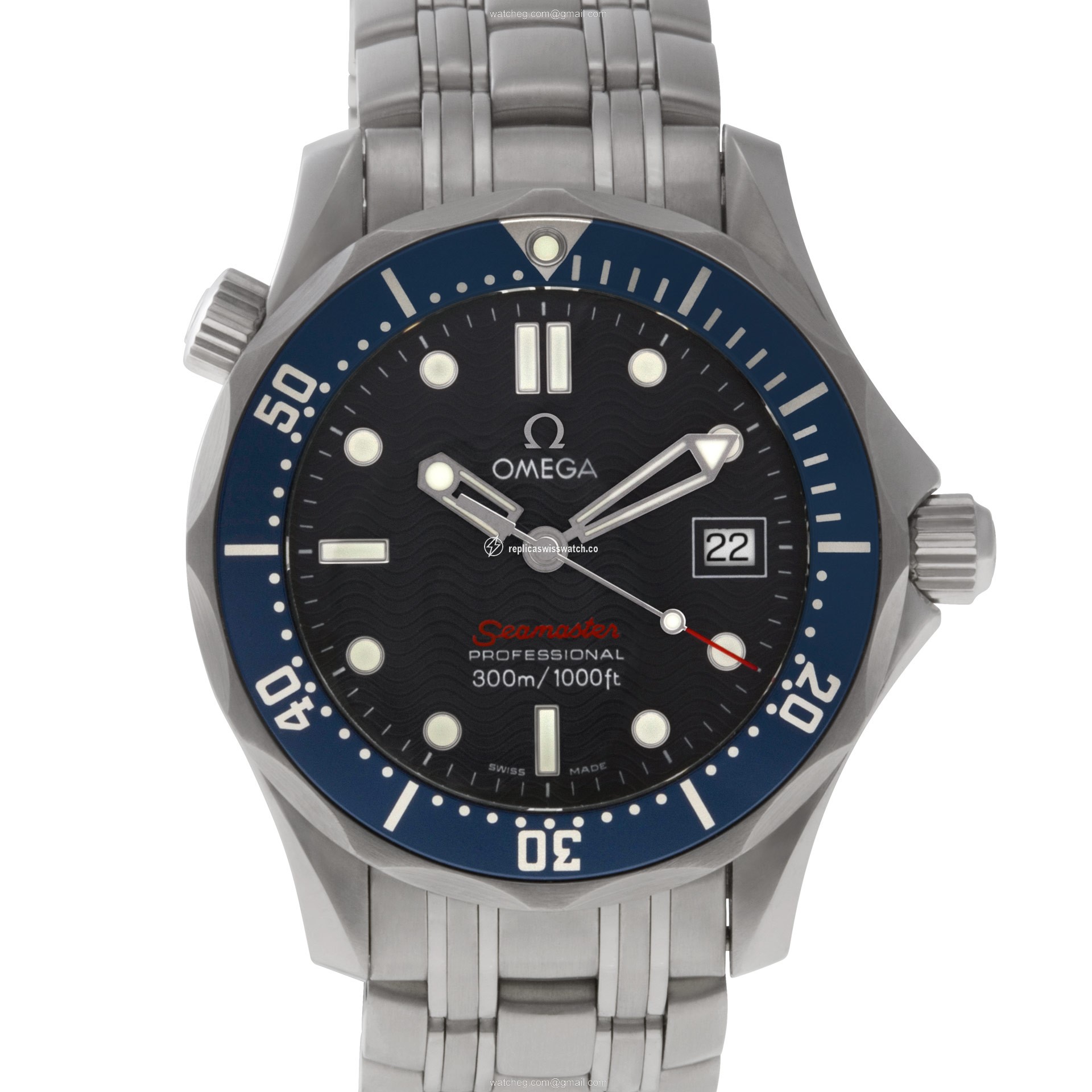 Omega 2224.80.00 Seamaster Quartz Unisex Stainless Steel Replica Omega 2224.80.00 Seamaster Quartz Unisex Stainless Steel Replica