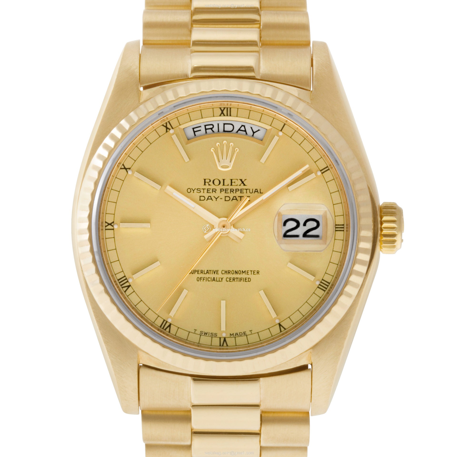 Rolex 18038 Day-Date Automatic Male 18k yellow gold Replica Rolex 18038 Day-Date Automatic Male 18k yellow gold Replica