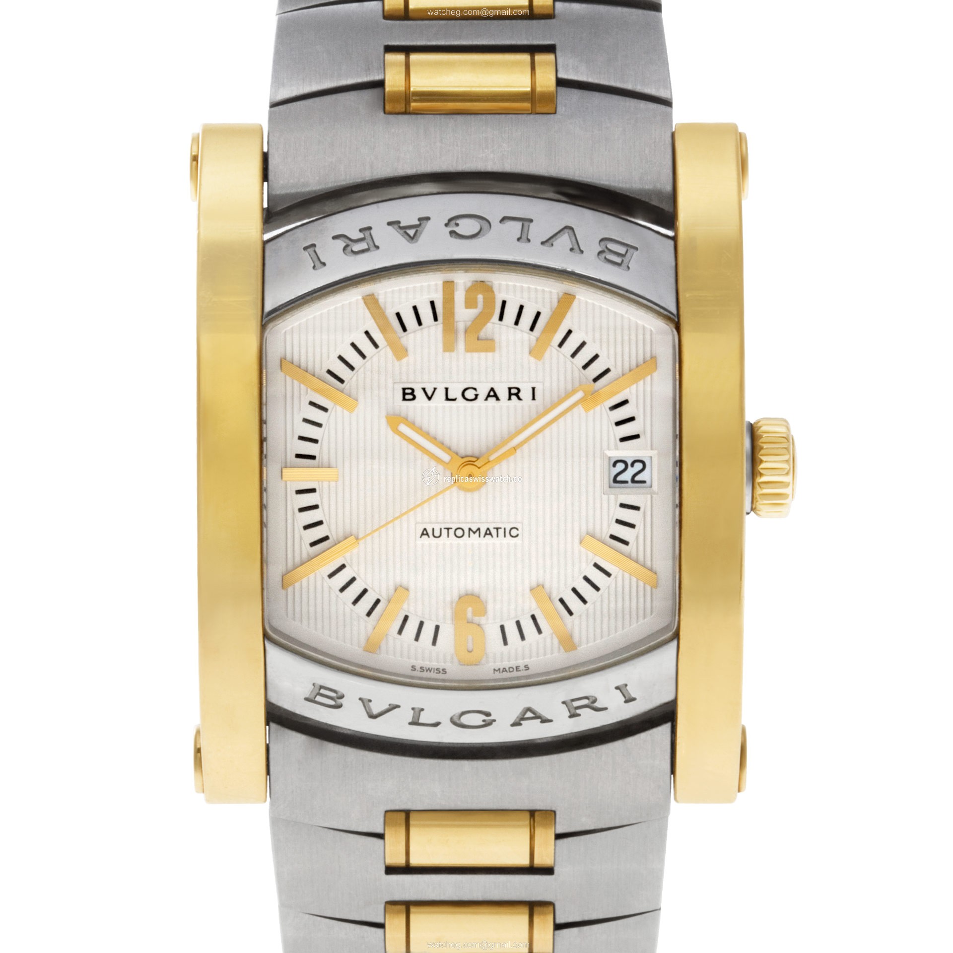 Bvlgari AA44SG Assioma Automatic Male 18k gold & Stainless Steel Replica Bvlgari AA44SG Assioma Automatic Male 18k gold & Stainless Steel Replica