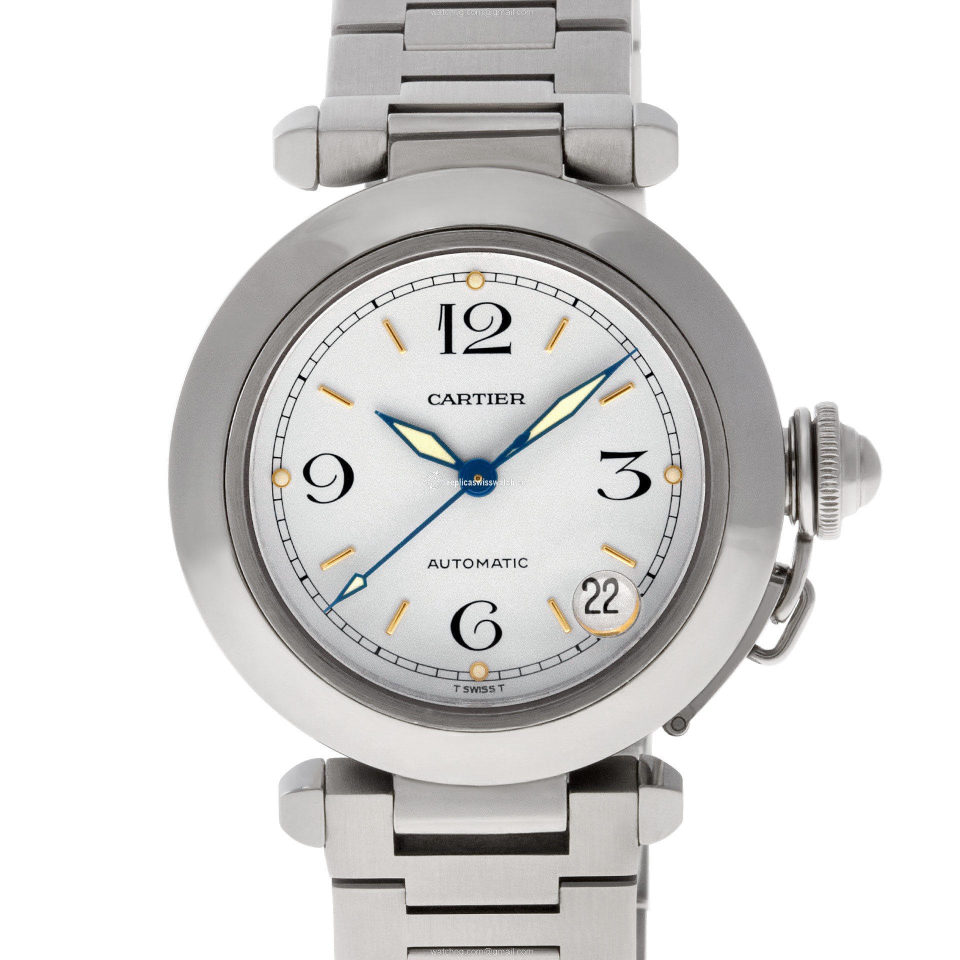 Cartier 2324 Pasha Automatic Unisex Stainless Steel Replica Cartier 2324 Pasha Automatic Unisex Stainless Steel Replica