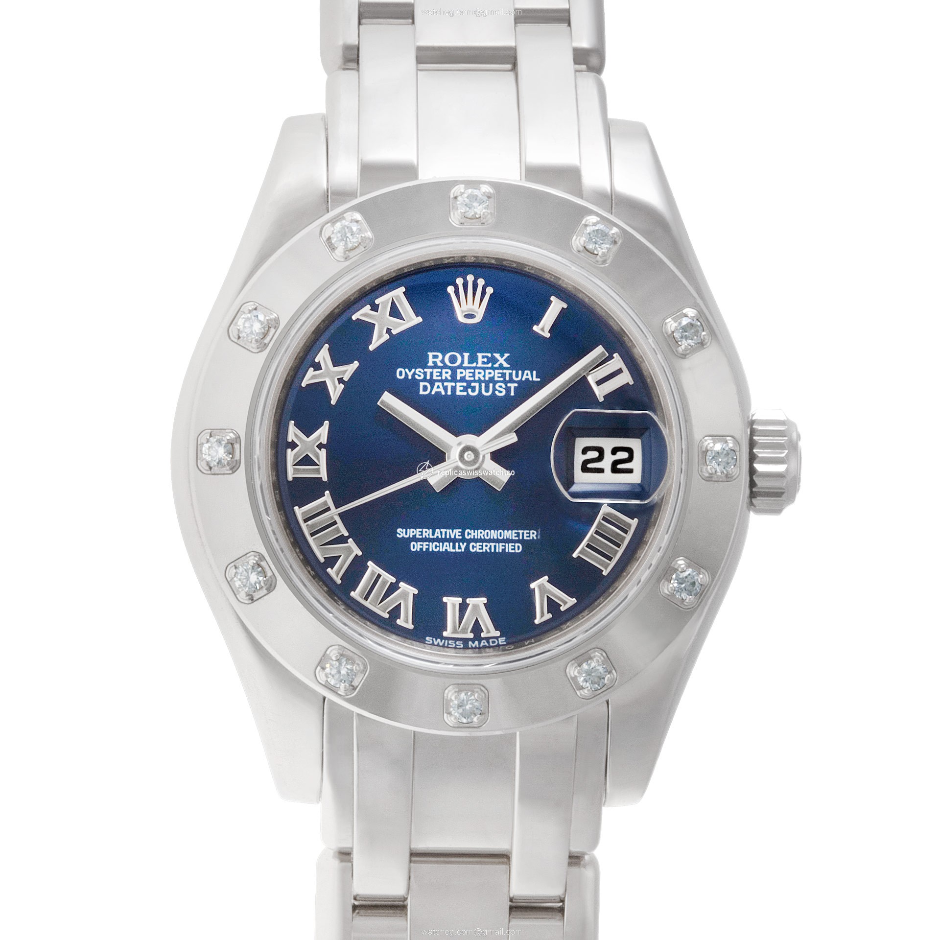 Rolex 80319 Pearlmaster Automatic Female 18k White Gold Replica Rolex 80319 Pearlmaster Automatic Female 18k White Gold Replica