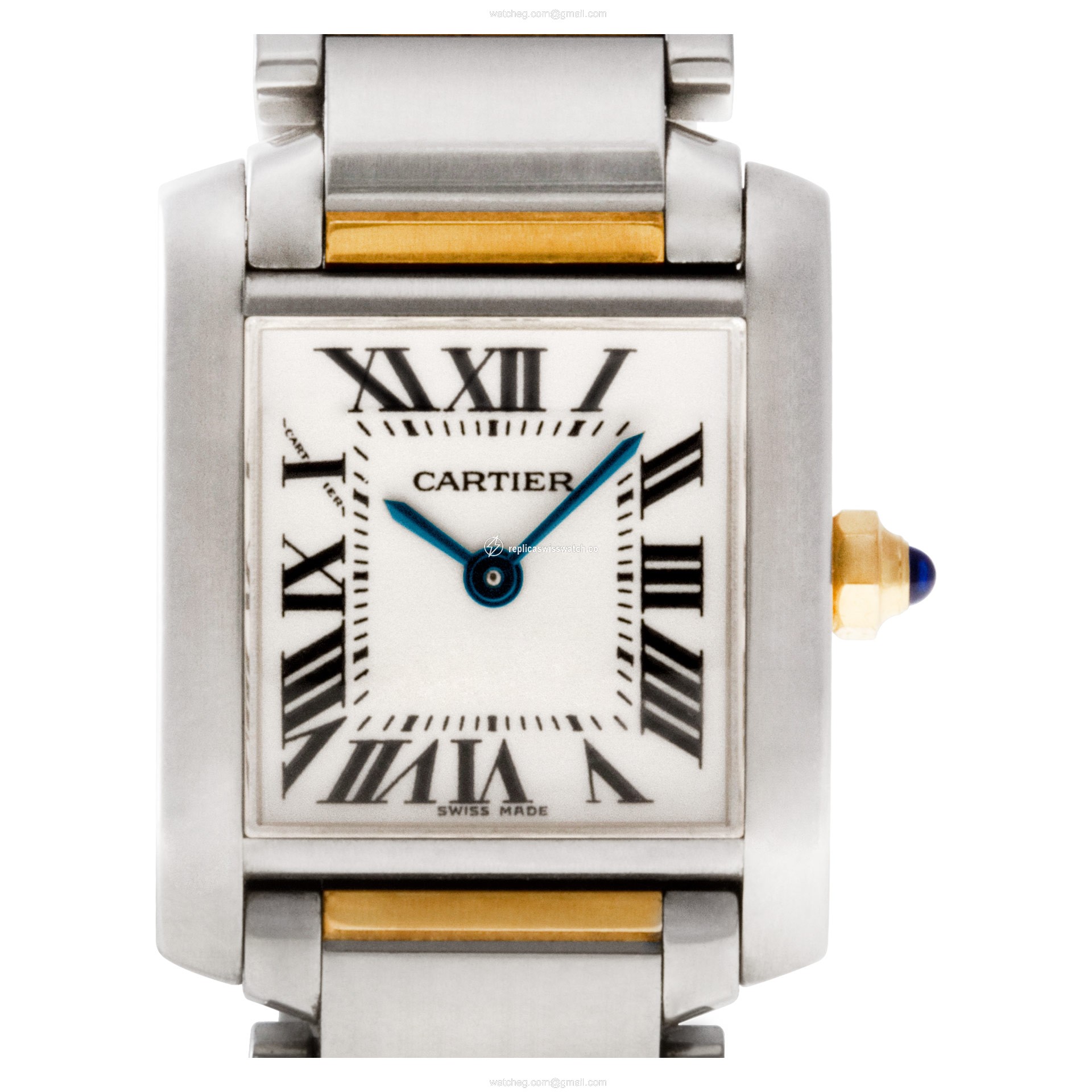 Cartier W51007Q4 Tank Francaise Quartz Female 18k gold & Stainless Steel Replica Cartier W51007Q4 Tank Francaise Quartz Female 18k gold & Stainless Steel Replica