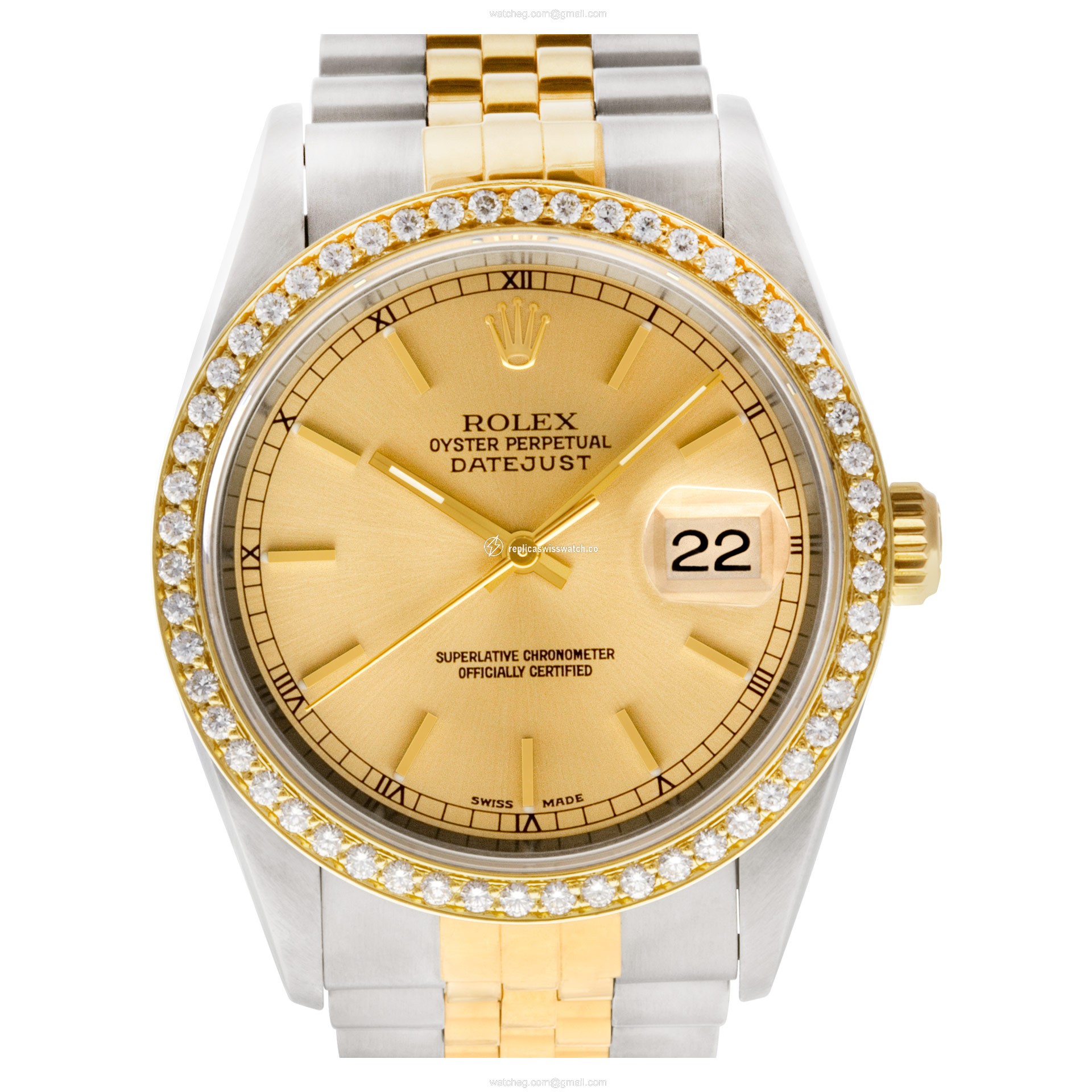 Rolex 16233 Datejust Automatic Unisex Stainless Steel Replica Rolex 16233 Datejust Automatic Unisex Stainless Steel Replica