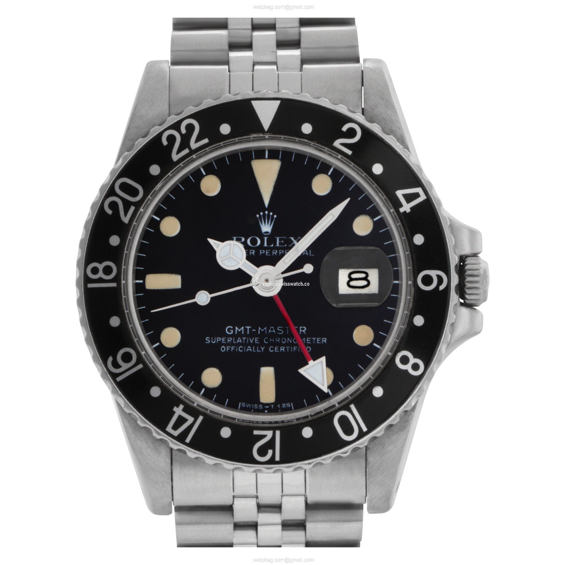Rolex 1675 GMT-Master Automatic Male Stainless Steel Replica Rolex 1675 GMT-Master Automatic Male Stainless Steel Replica
