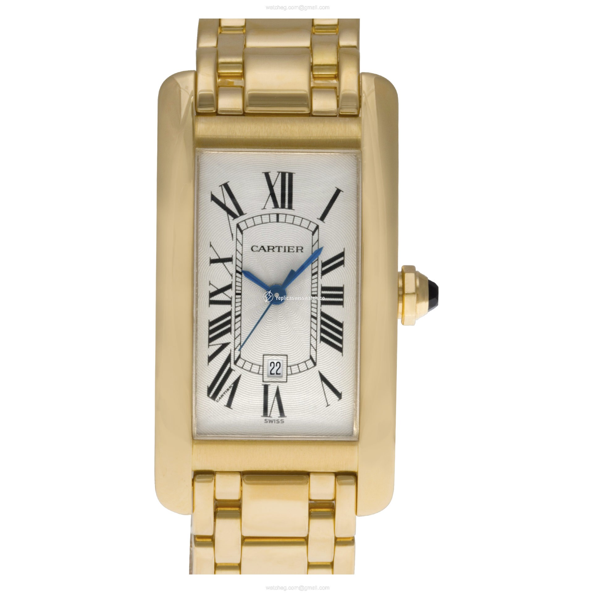 Cartier 1725 Tank American Automatic Unisex 18k yellow gold Replica Cartier 1725 Tank American Automatic Unisex 18k yellow gold Replica