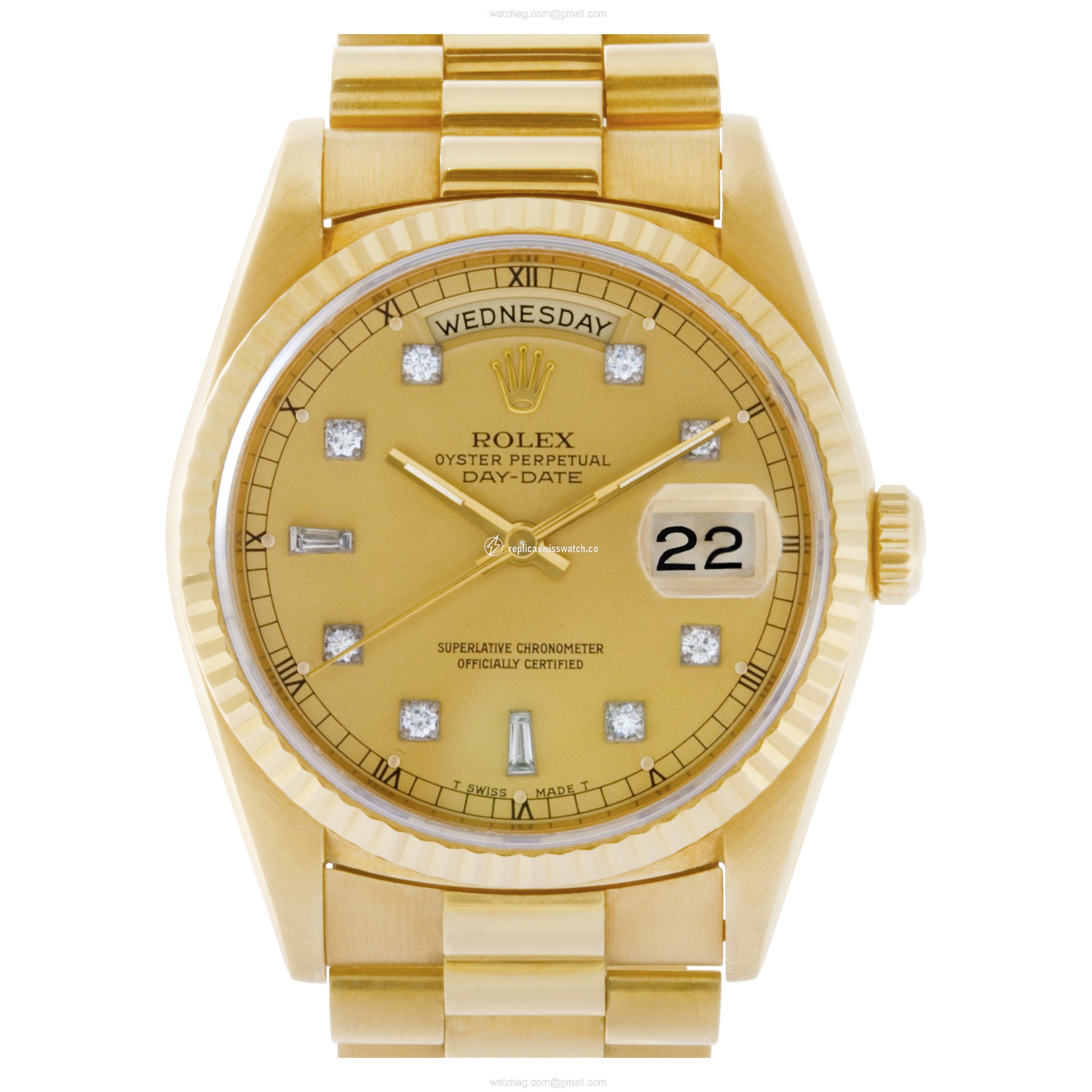 Rolex 18238 Day-Date Automatic Male 18k yellow gold Replica Rolex 18238 Day-Date Automatic Male 18k yellow gold Replica