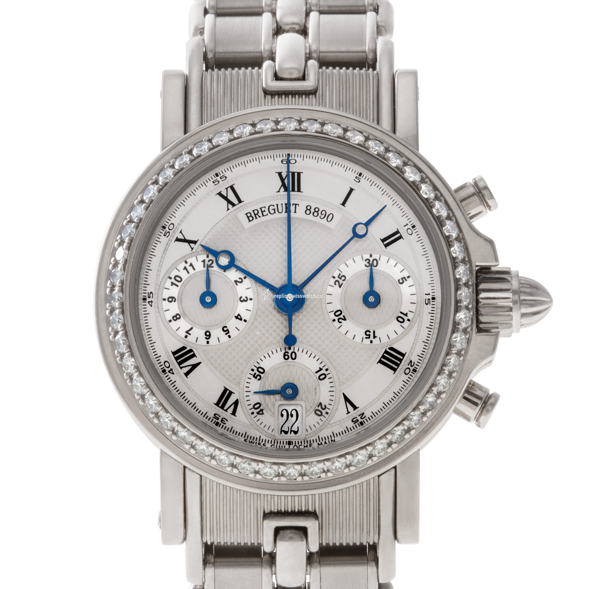 Breguet 0031536 Horloger de la Marine Automatic Female 18k White Gold Replica Breguet 0031536 Horloger de la Marine Automatic Female 18k White Gold Replica