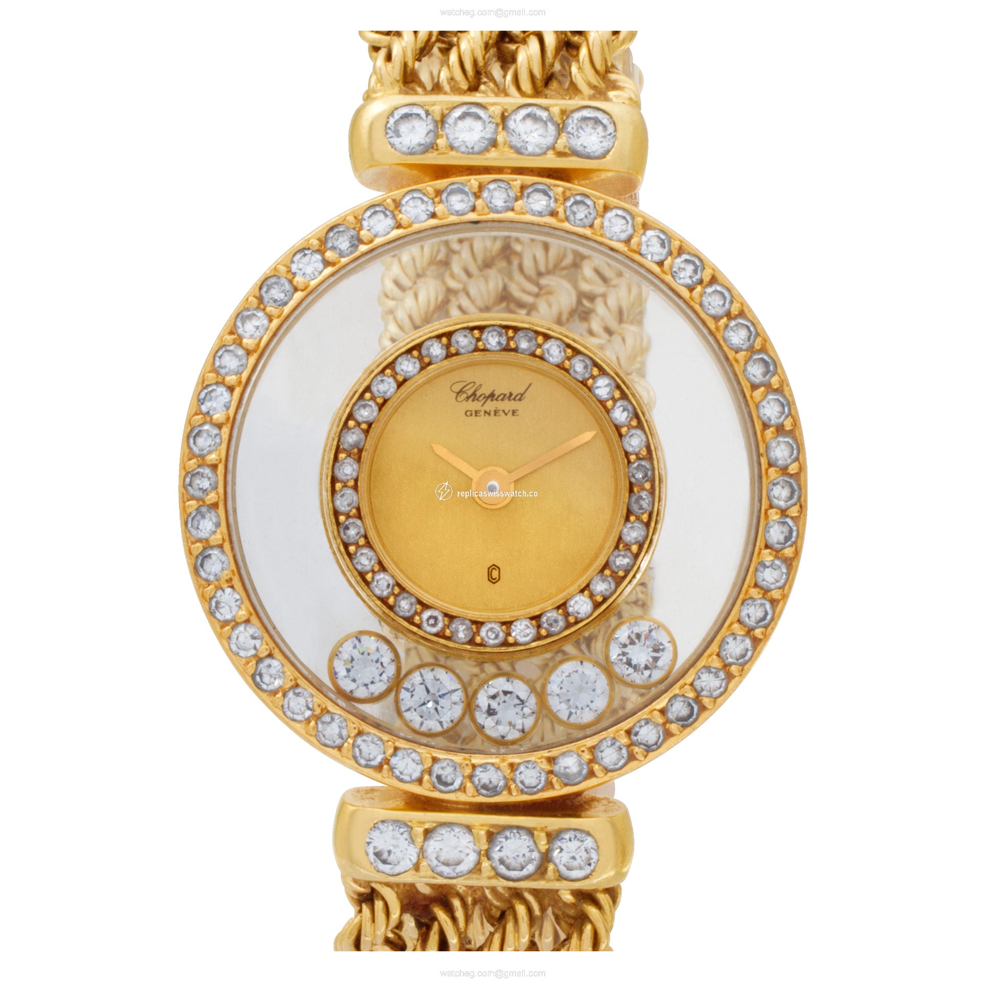 Chopard SG4012 Happy Diamond Quartz Female 18k Yellow Gold Replica Chopard SG4012 Happy Diamond Quartz Female 18k Yellow Gold Replica