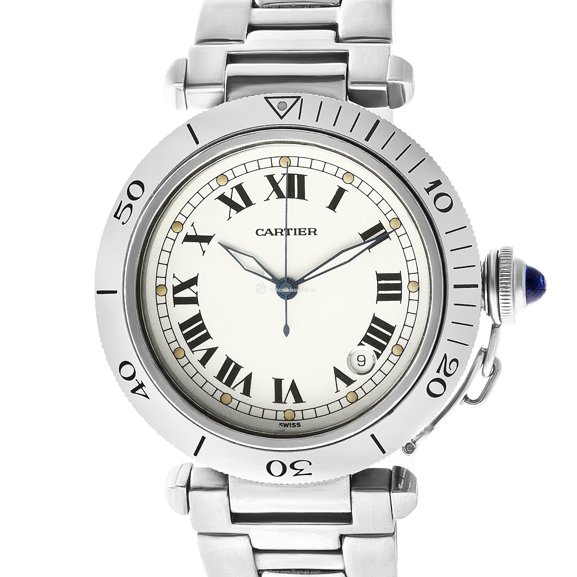 Cartier 1040 Pasha 38 Automatic Unisex Stainless Steel Replica Cartier 1040 Pasha 38 Automatic Unisex Stainless Steel Replica