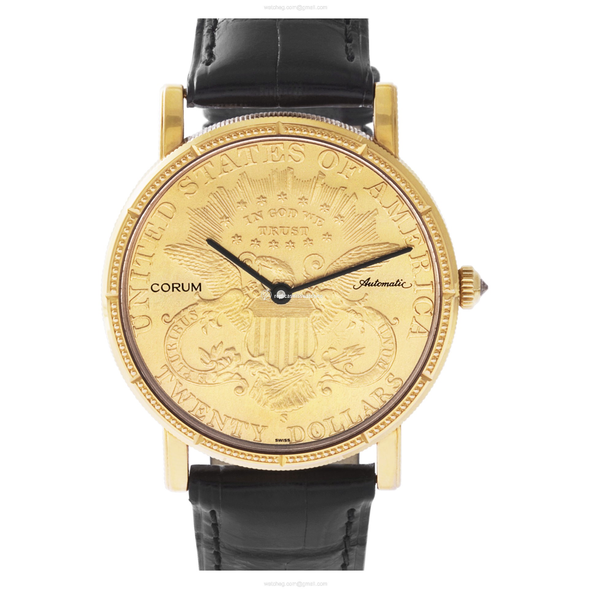 Corum 62022.951101 $20 Coin Automatic Male 18k yellow gold Replica Corum 62022.951101 $20 Coin Automatic Male 18k yellow gold Replica