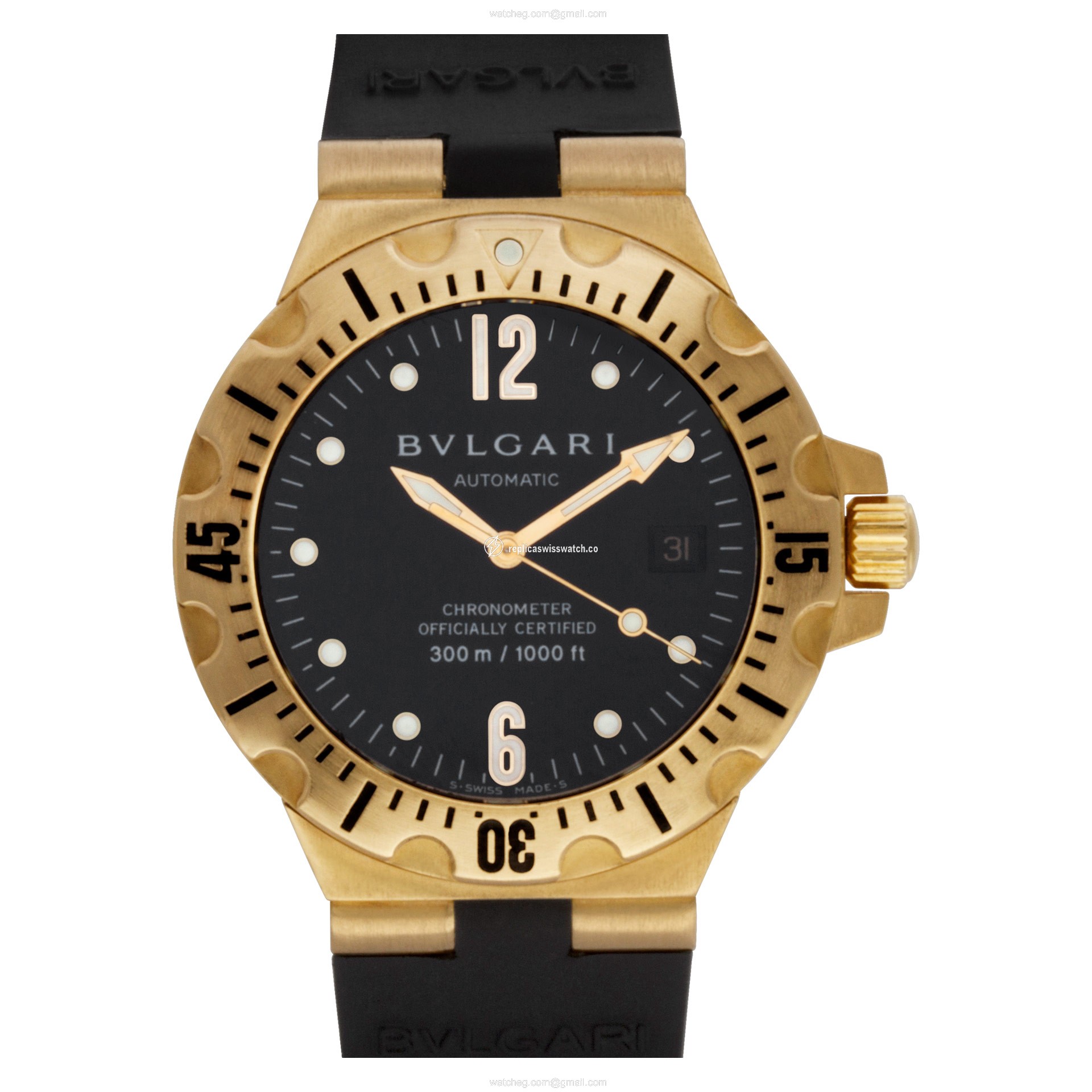 Bvlgari SD40G Scuba Automatic Male 18k Yellow Gold Replica Bvlgari SD40G Scuba Automatic Male 18k Yellow Gold Replica
