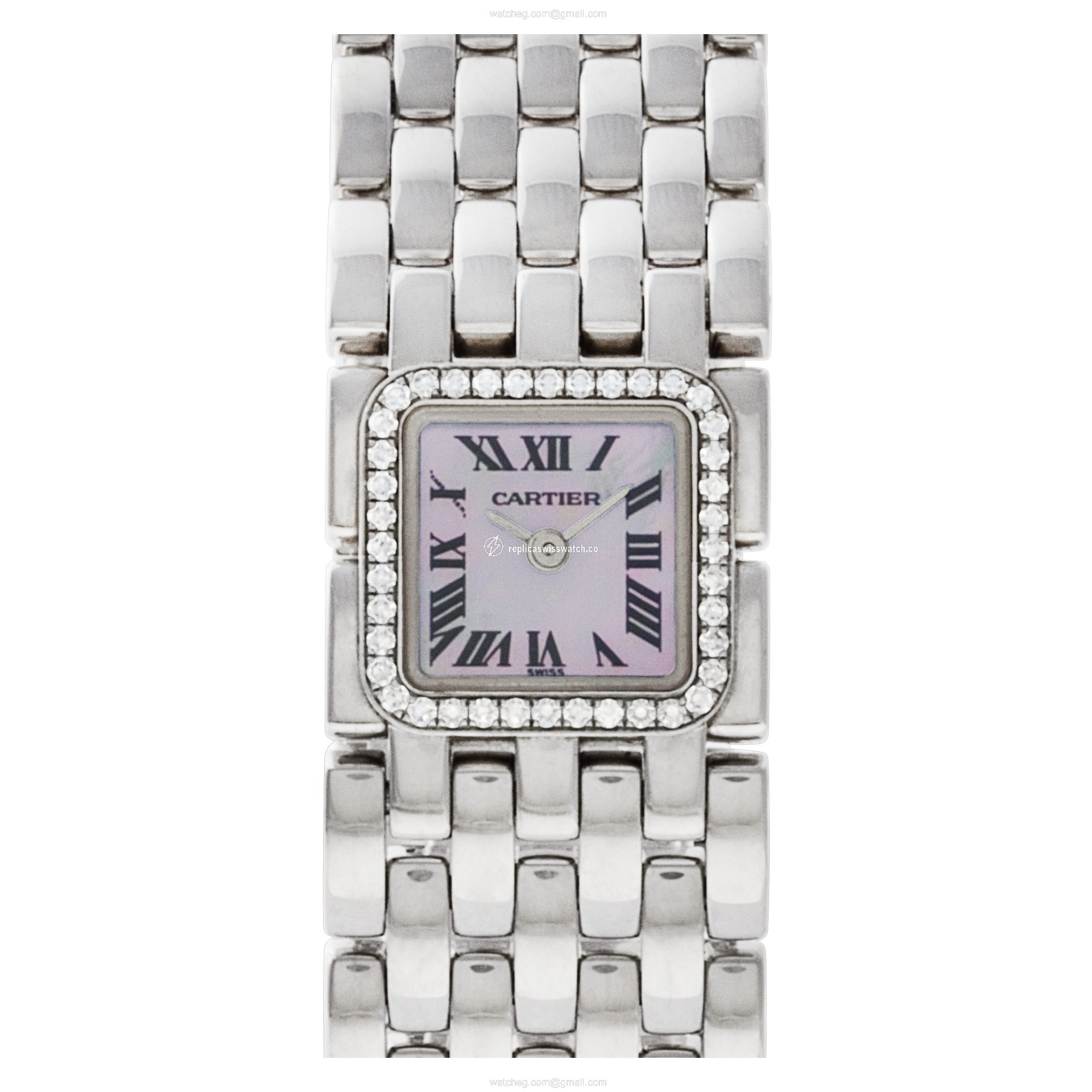 Cartier WG3002T8 Ruban Quartz Female 18k White Gold Replica Cartier WG3002T8 Ruban Quartz Female 18k White Gold Replica