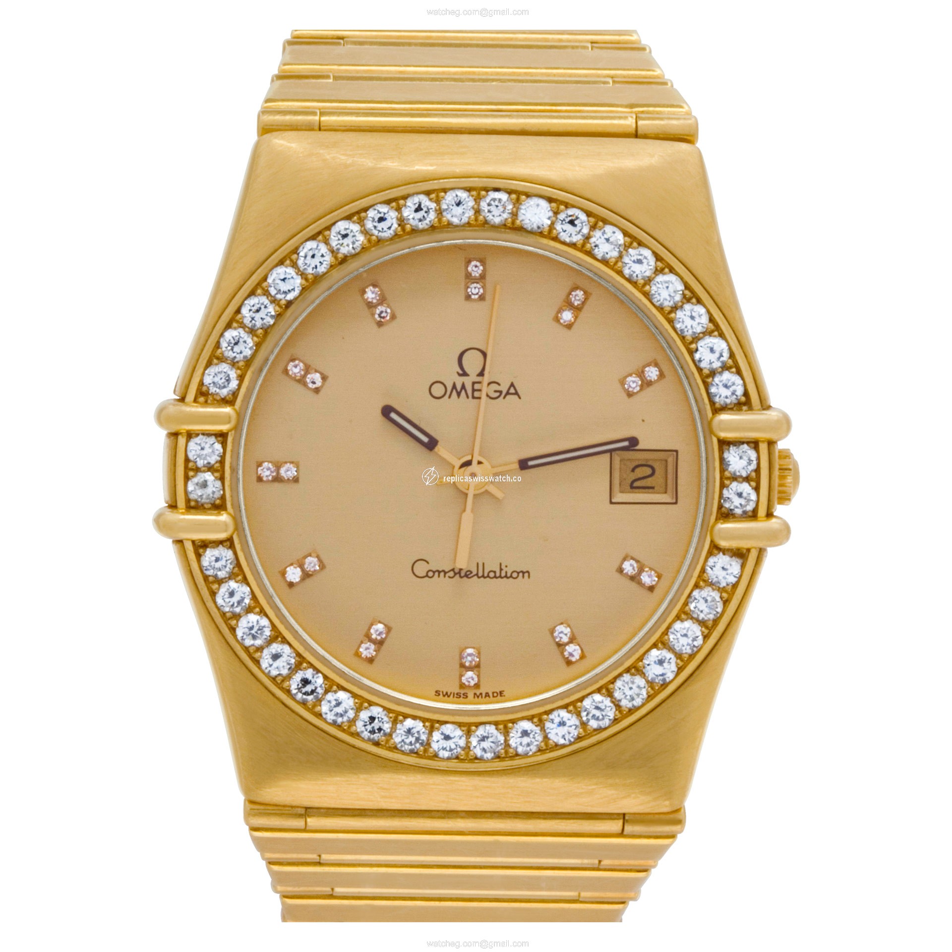 Omega Omega 4048 Constellation Quartz Female 18k Yellow Gold Replica Omega Omega 4048 Constellation Quartz Female 18k Yellow Gold Replica
