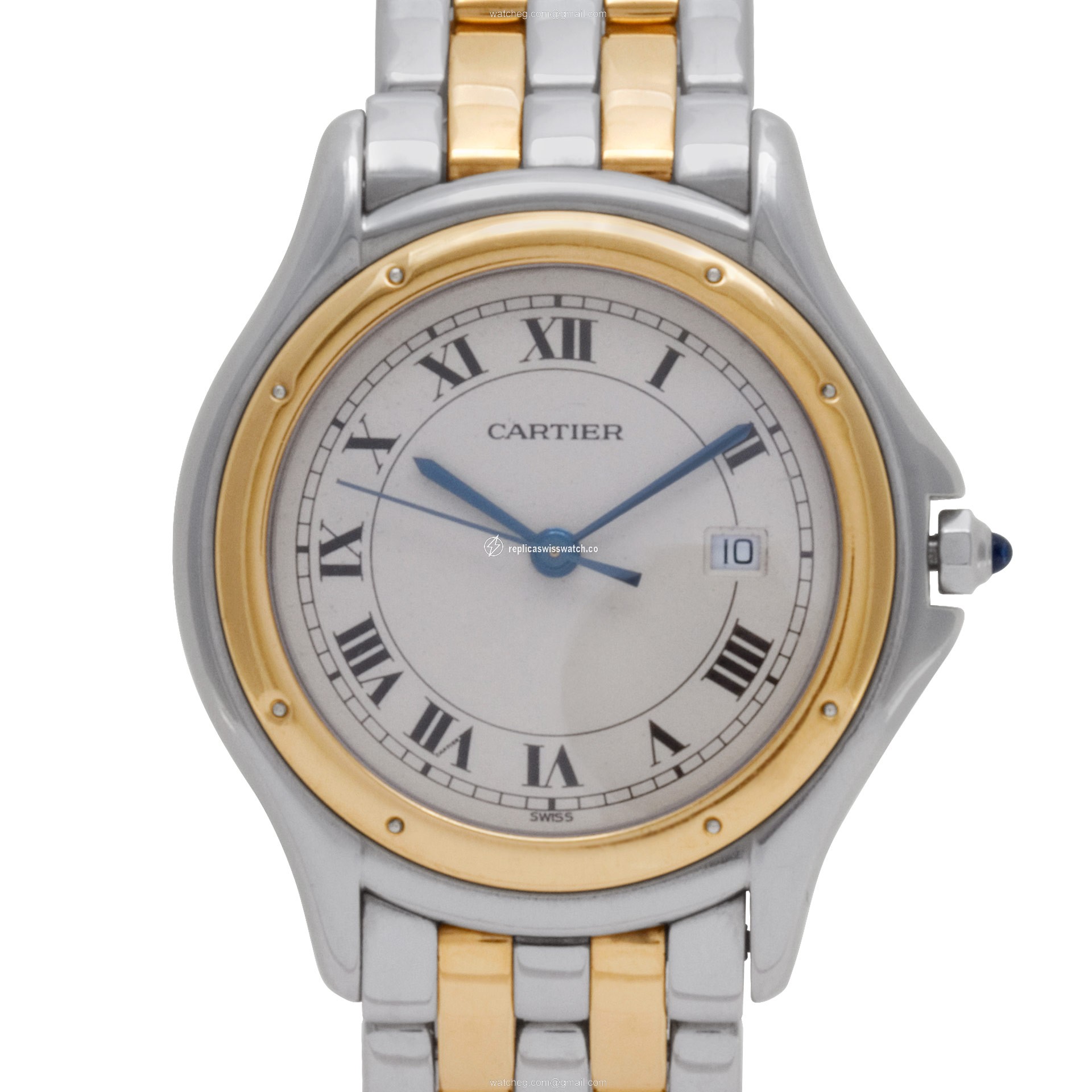 Cartier 17904 Cougar Quartz Unisex Stainless Steel Replica Cartier 17904 Cougar Quartz Unisex Stainless Steel Replica