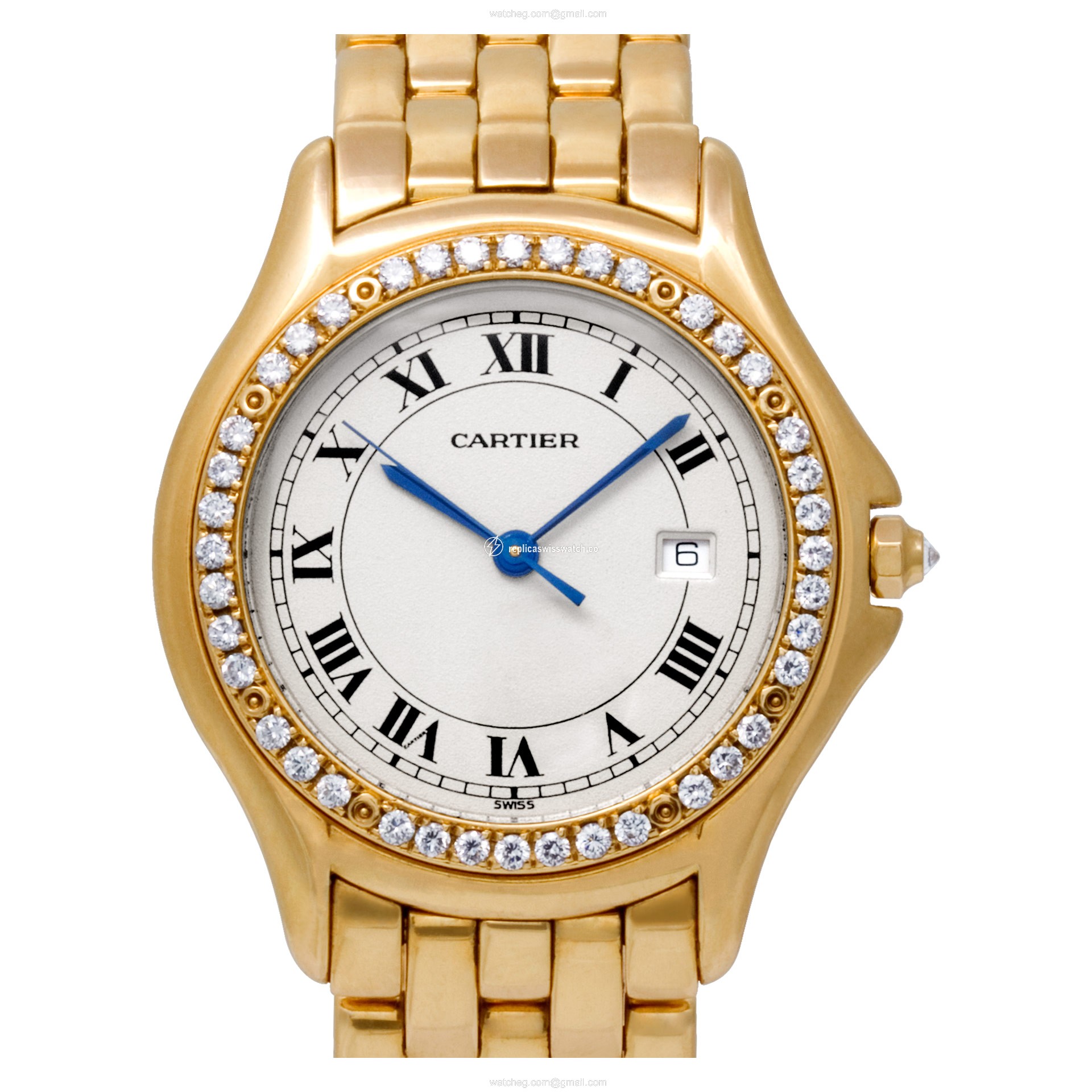 Cartier 887905 Cougar Quartz Unisex 18k yellow gold Replica Cartier 887905 Cougar Quartz Unisex 18k yellow gold Replica