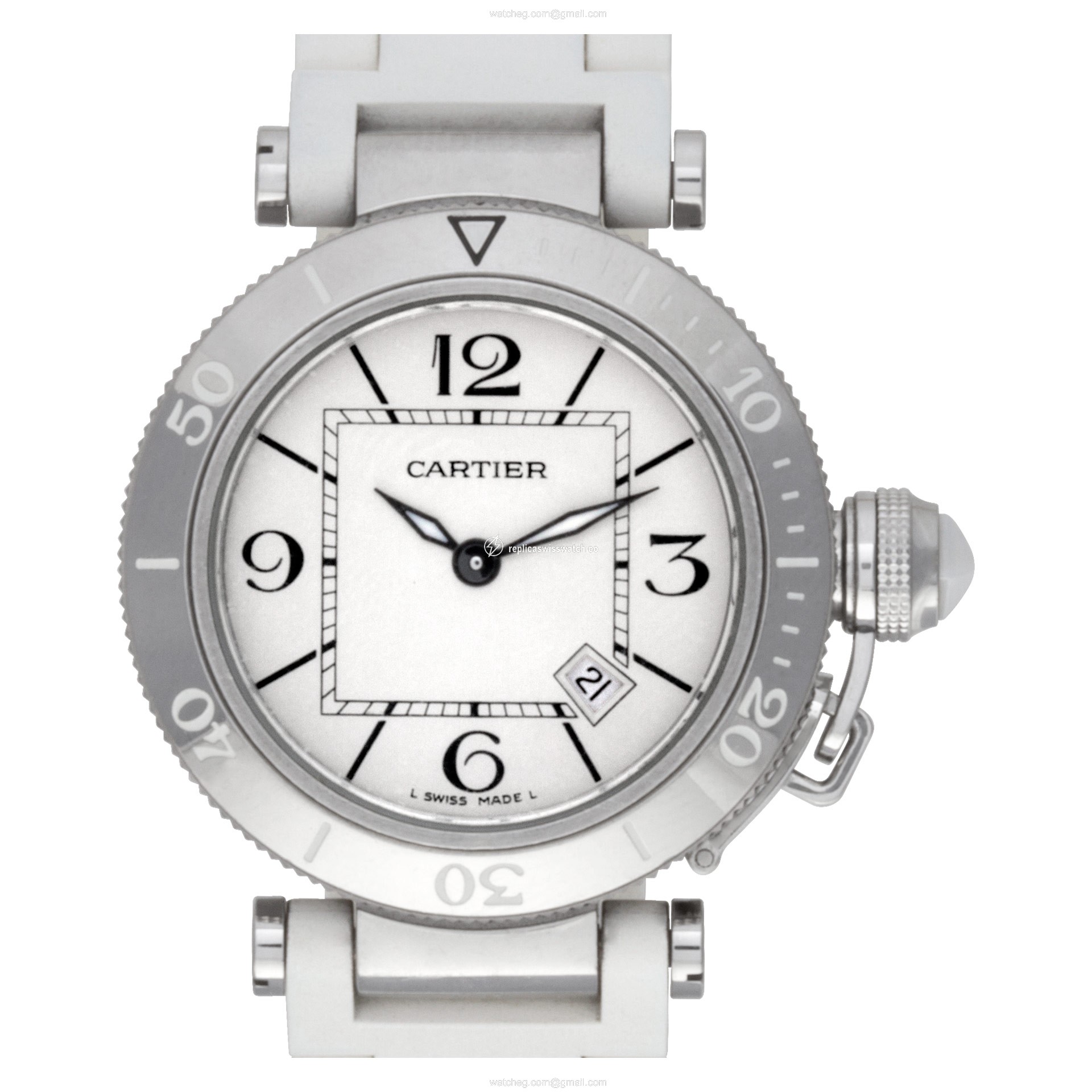 Cartier 3025 Pasha Seatimer Quartz Female Stainless Steel Replica Cartier 3025 Pasha Seatimer Quartz Female Stainless Steel Replica