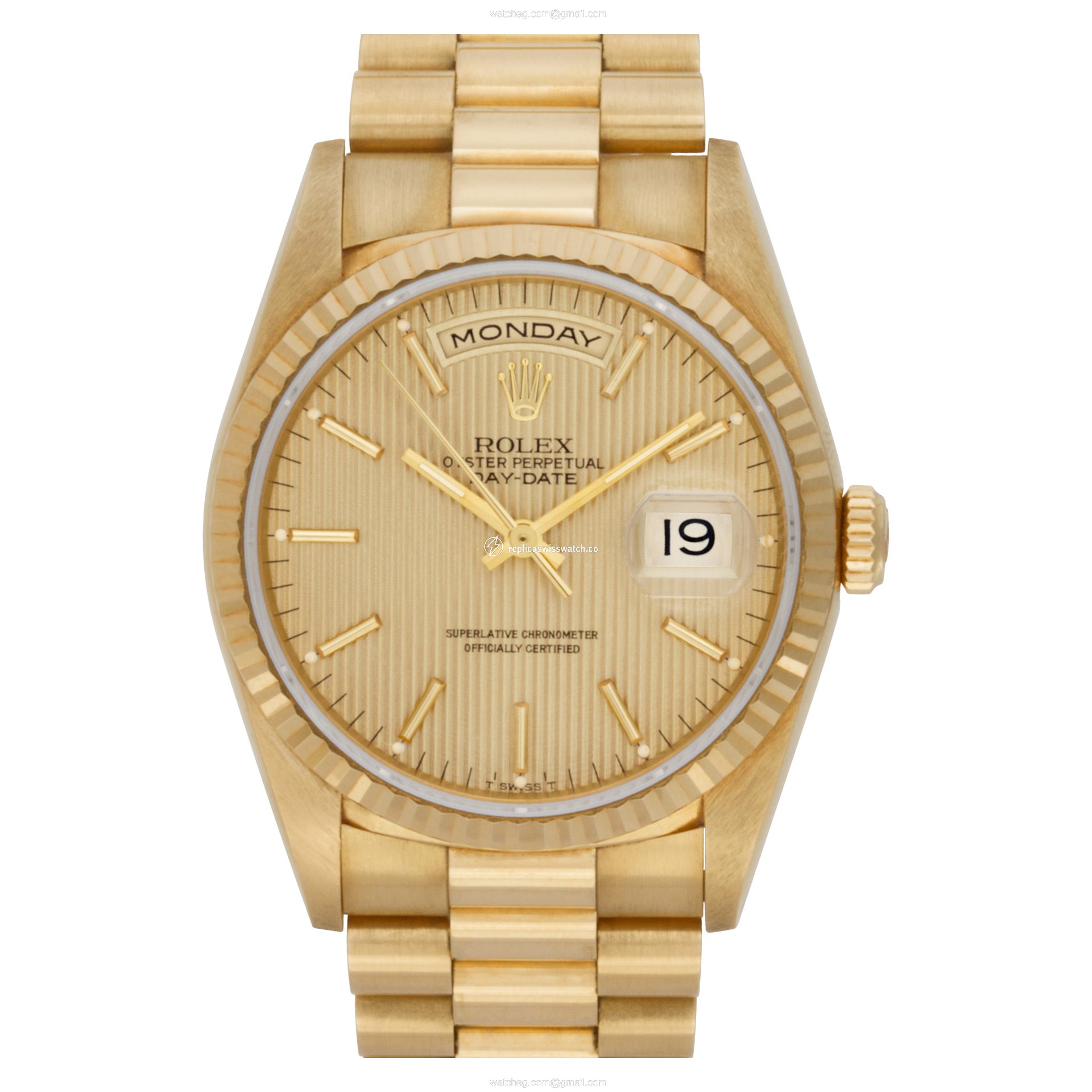 Rolex 18238 Day-Date Automatic Male 18k Yellow Gold Replica Rolex 18238 Day-Date Automatic Male 18k Yellow Gold Replica