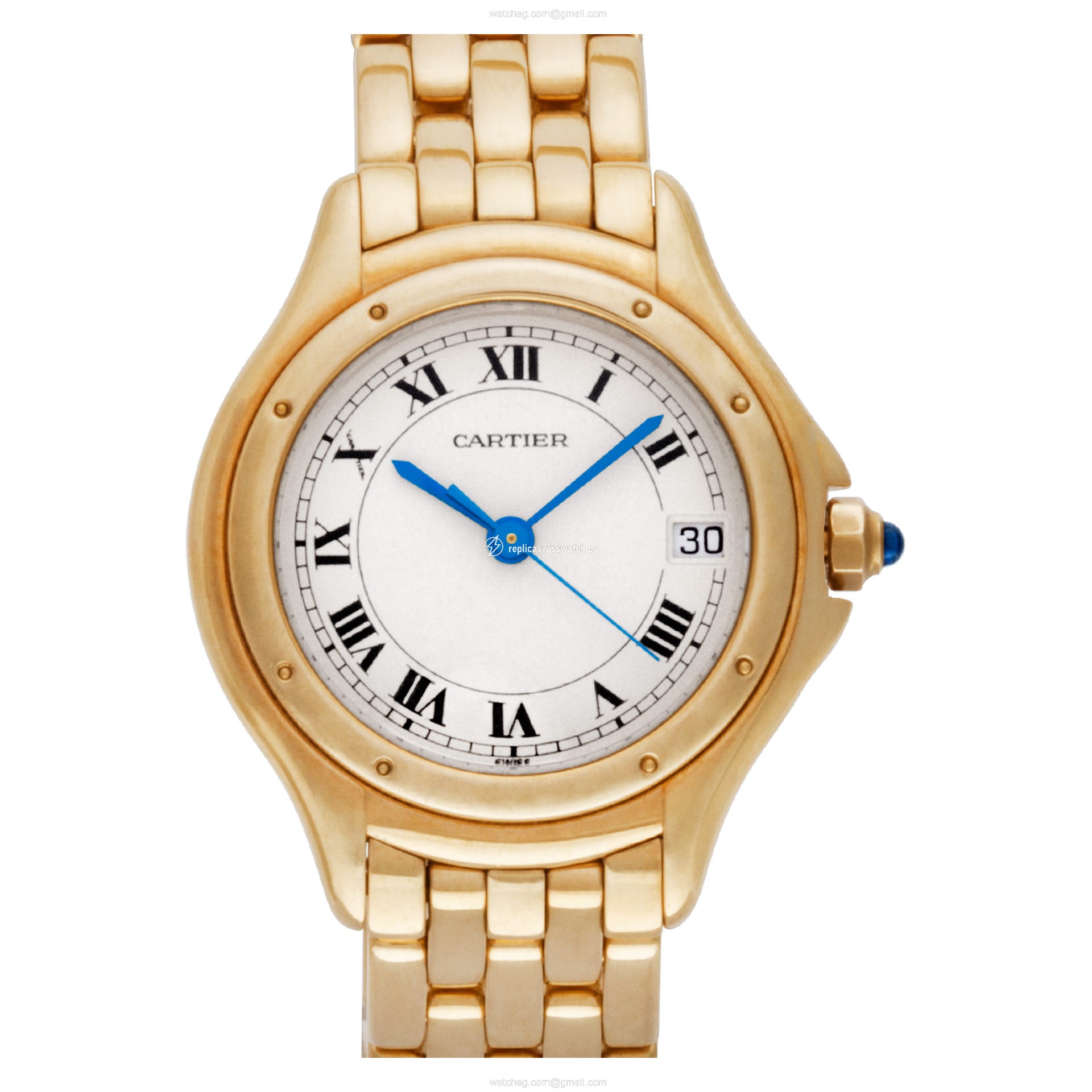 Cartier 00586 Cougar Quartz Female 18k yellow gold Replica Cartier 00586 Cougar Quartz Female 18k yellow gold Replica