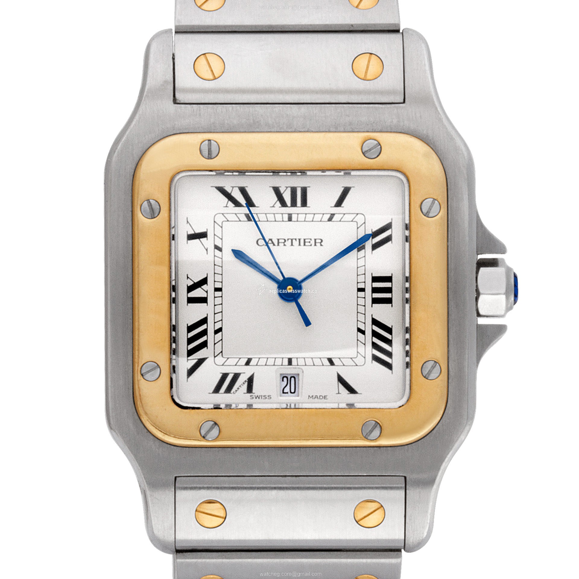 Cartier 187901 Santos Quartz Unisex Stainless Steel Replica Cartier 187901 Santos Quartz Unisex Stainless Steel Replica