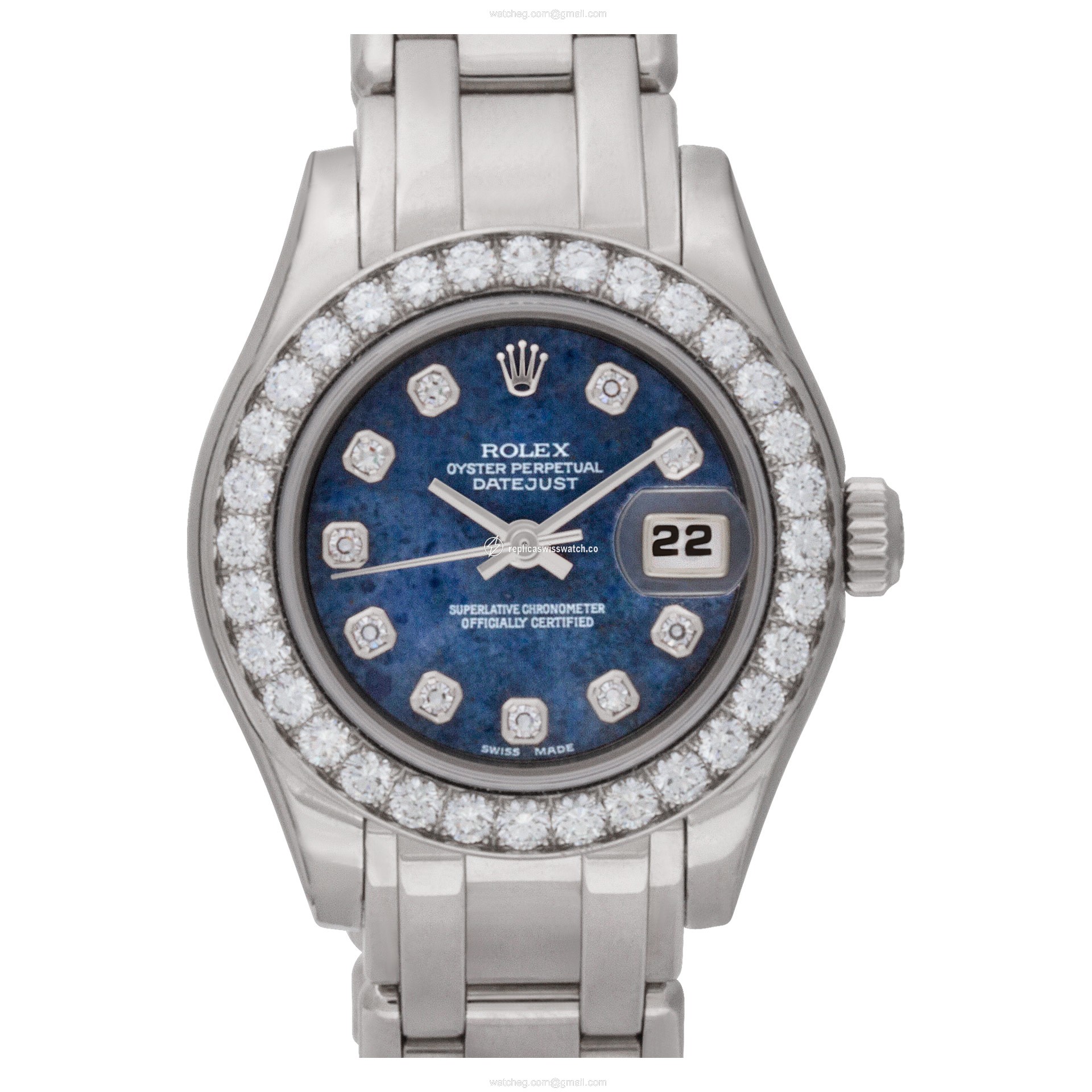 Rolex 80299 Pearlmaster Automatic Female 18k White Gold Replica Rolex 80299 Pearlmaster Automatic Female 18k White Gold Replica