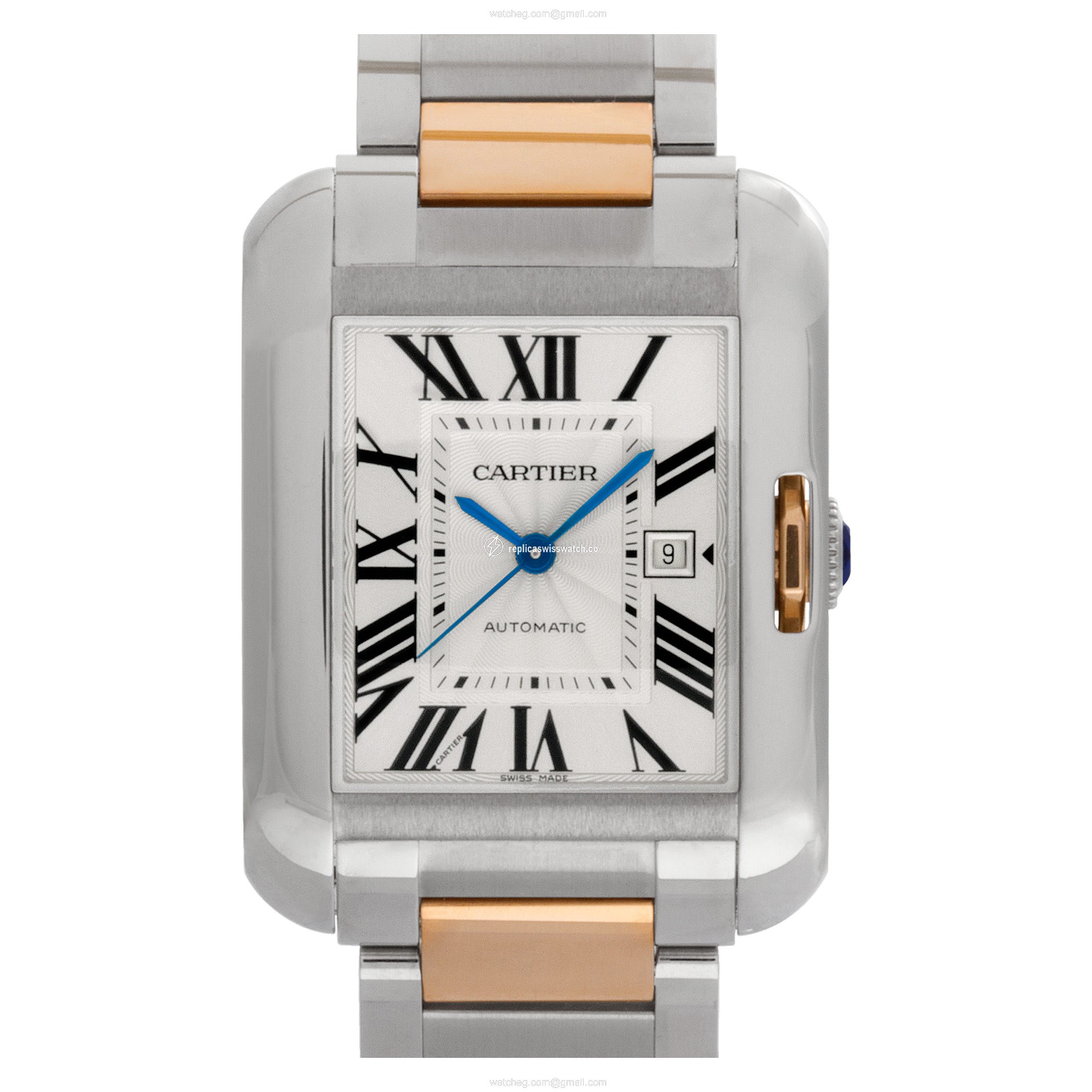Cartier W5310047 Tank Anglaise XL Automatic Unisex 18k gold & Stainless Steel Replica Cartier W5310047 Tank Anglaise XL Automatic Unisex 18k gold & Stainless Steel Replica