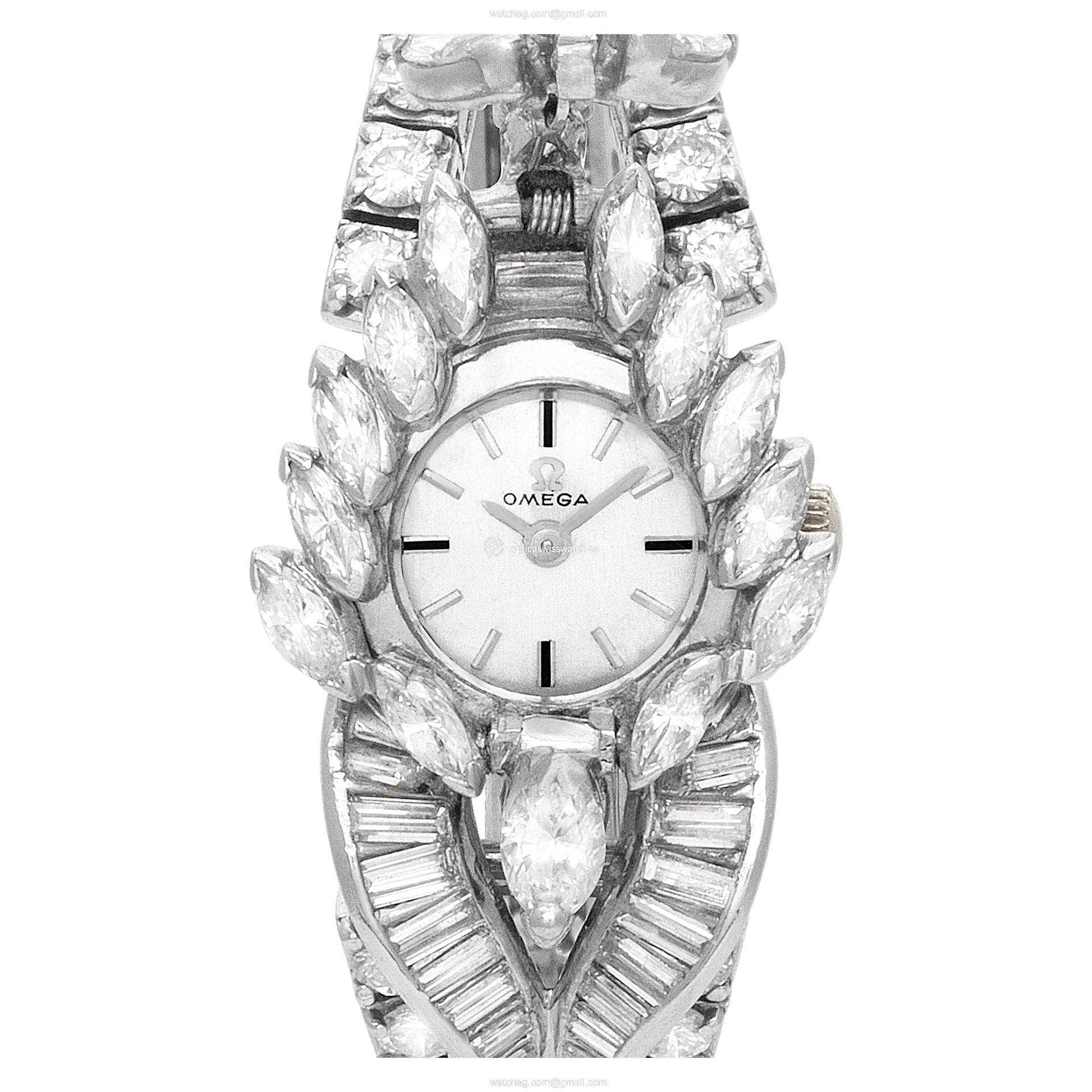 Omega Omega 4021 Classic Manual Female Platinum Replica Omega Omega 4021 Classic Manual Female Platinum Replica