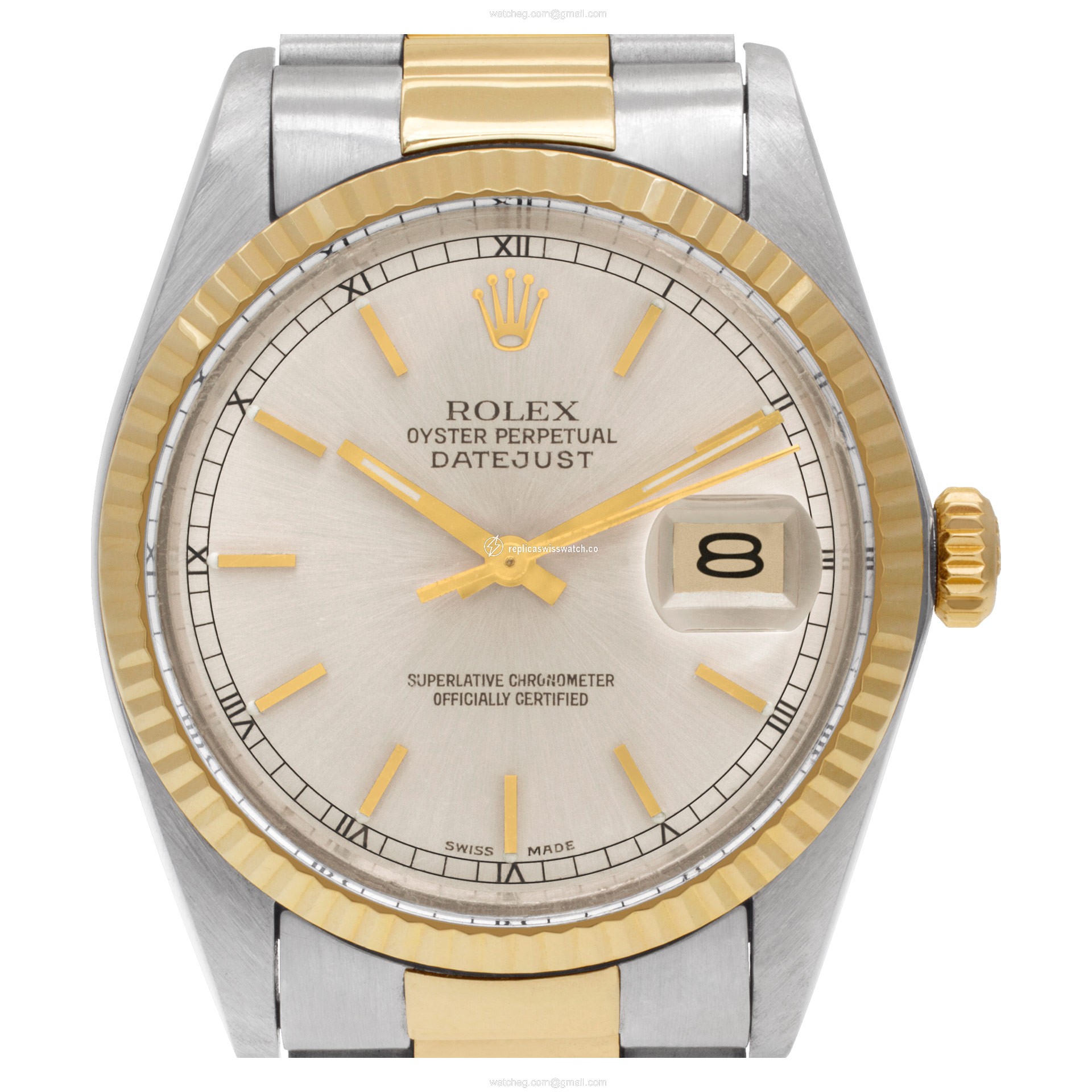 Rolex 16000 Datejust Automatic Male 18k gold & Stainless Steel Replica Rolex 16000 Datejust Automatic Male 18k gold & Stainless Steel Replica
