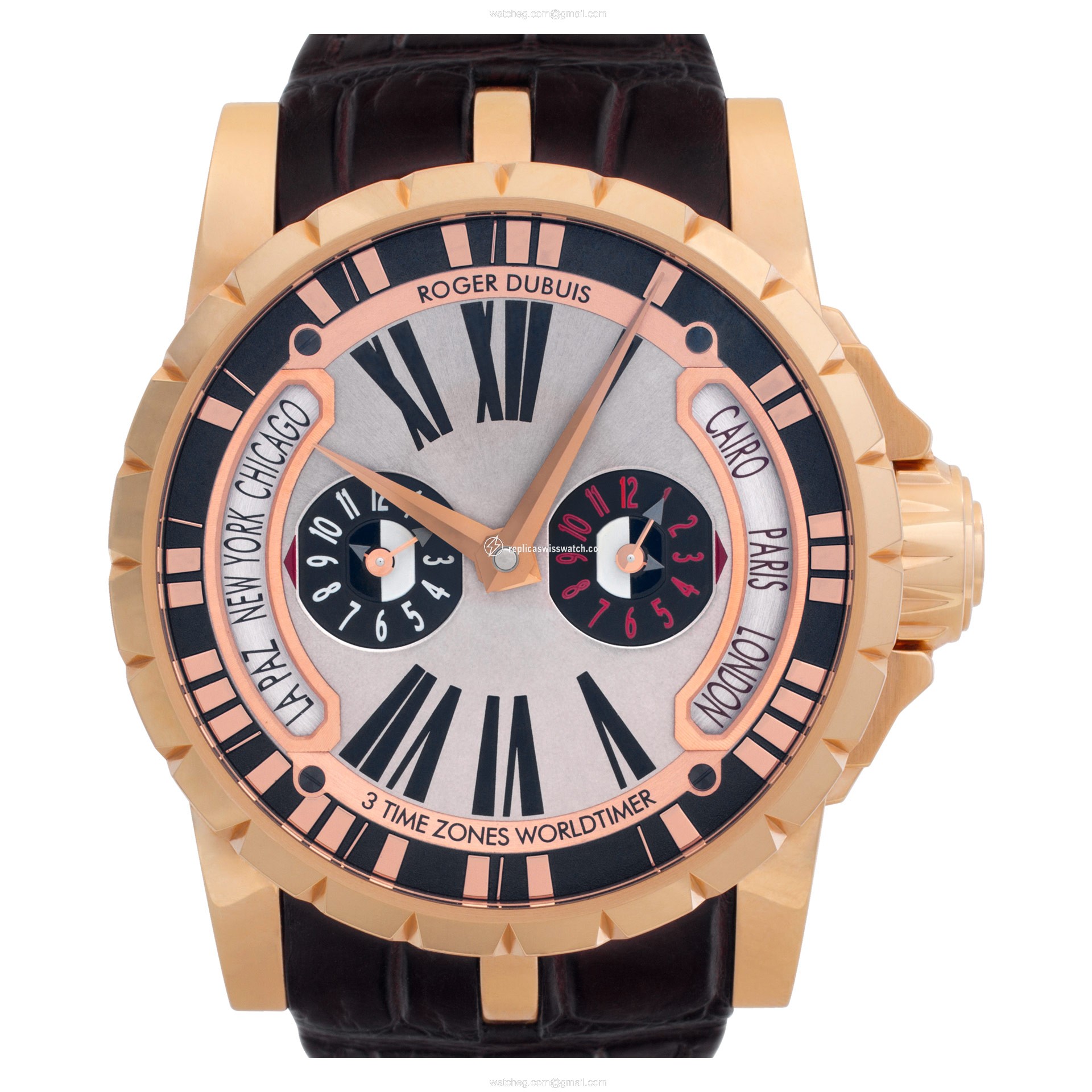 Roger Dubuis EX45 1448 50 00/03R14/B Excalibur Automatic Male 18k rose gold Replica Roger Dubuis EX45 1448 50 00/03R14/B Excalibur Automatic Male 18k rose gold Replica