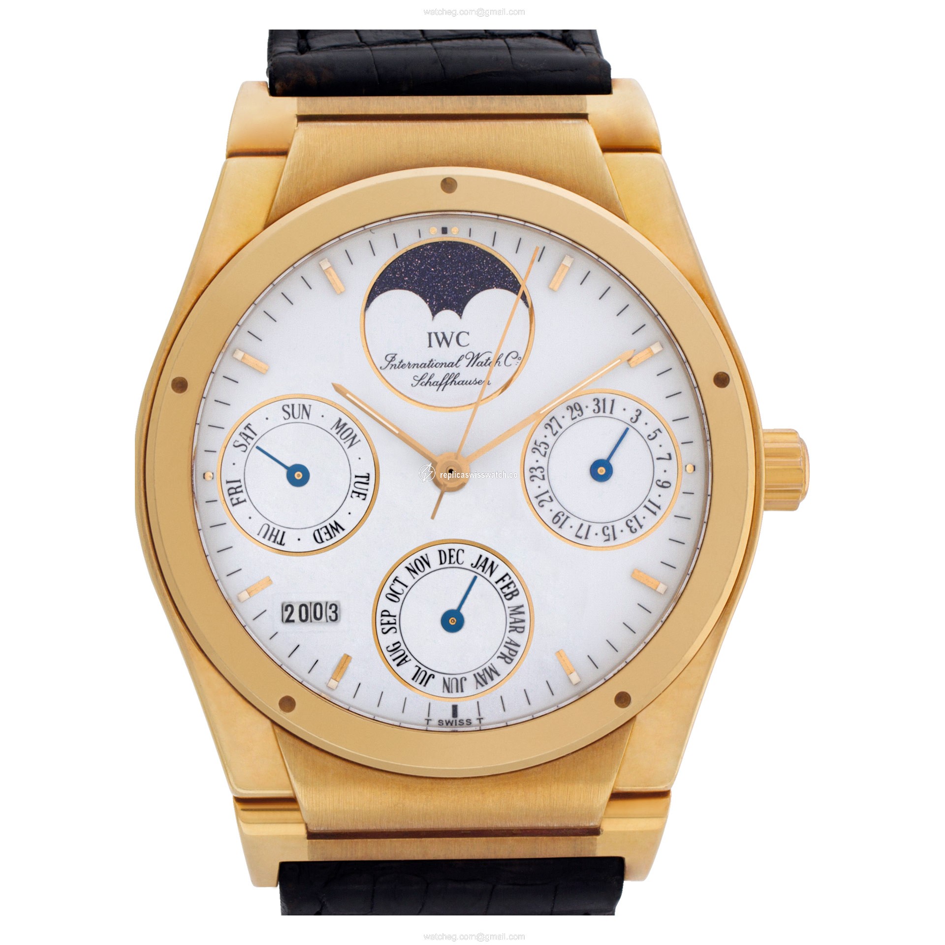 IWC 3540 Perpetual Calendar Automatic Male 18k yellow gold Replica IWC 3540 Perpetual Calendar Automatic Male 18k yellow gold Replica