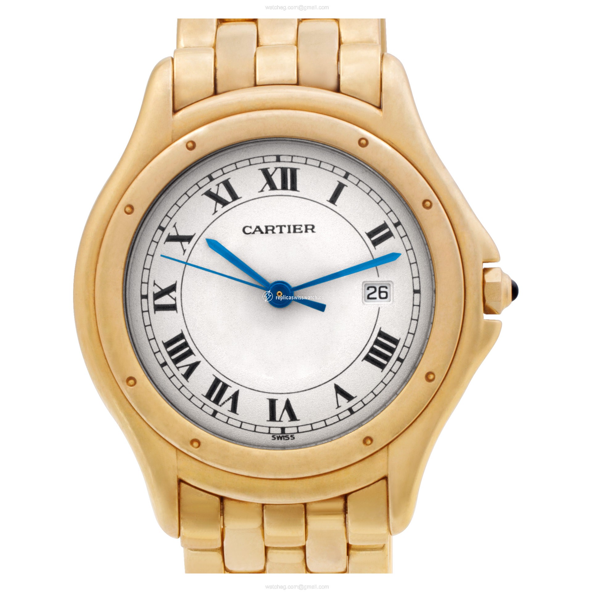 Cartier Cartier 1761 Cougar Quartz Unisex 18k yellow gold Replica Cartier Cartier 1761 Cougar Quartz Unisex 18k yellow gold Replica