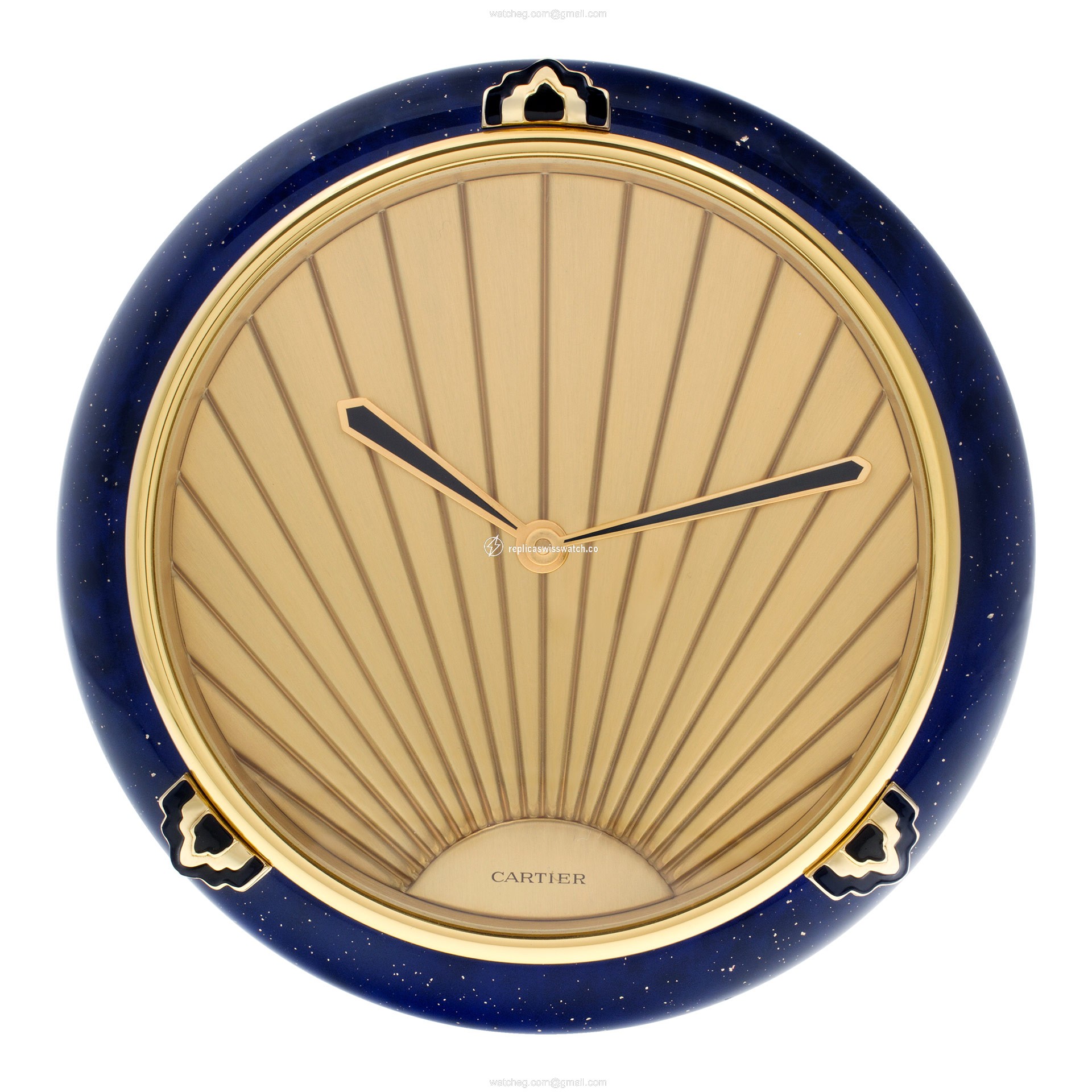 Cartier Cartier 1736 Must de Cartier clock Quartz Unisex Brass Replica Cartier Cartier 1736 Must de Cartier clock Quartz Unisex Brass Replica