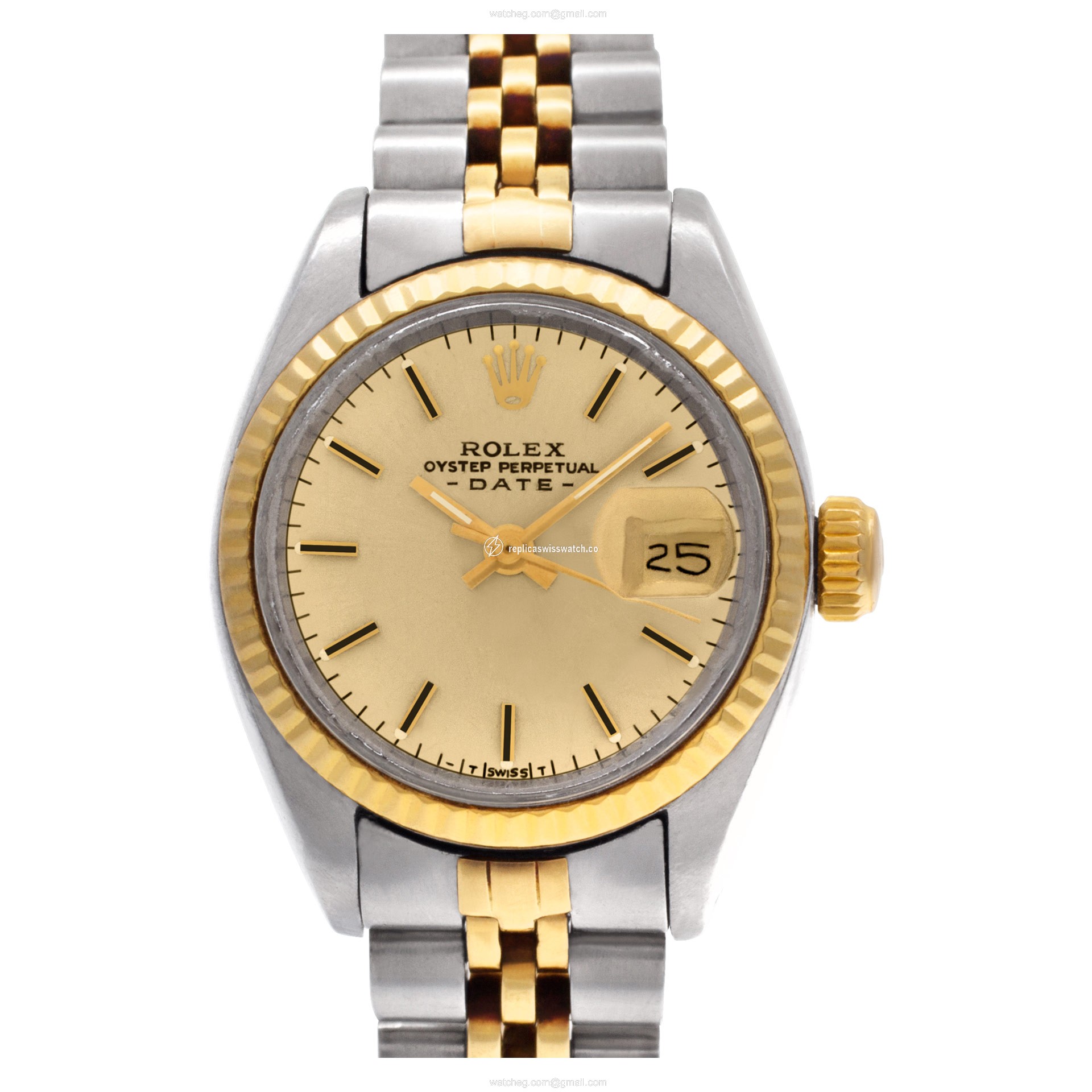Rolex 6917 Date Automatic Female 14k gold & Stainless Steel Replica Rolex 6917 Date Automatic Female 14k gold & Stainless Steel Replica