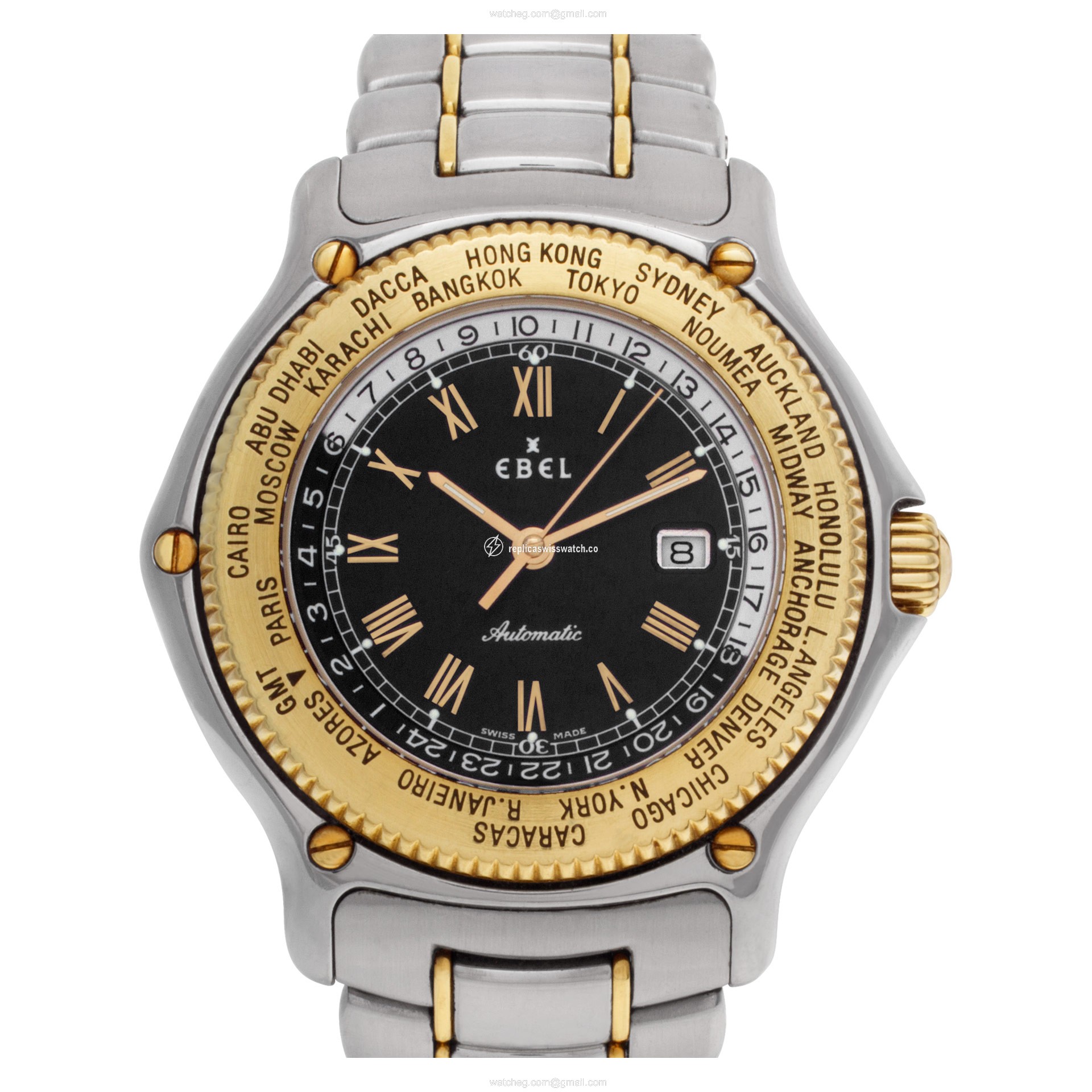 Ebel 1124913 Voyager Automatic Female 18k gold & Stainless Steel Replica Ebel 1124913 Voyager Automatic Female 18k gold & Stainless Steel Replica