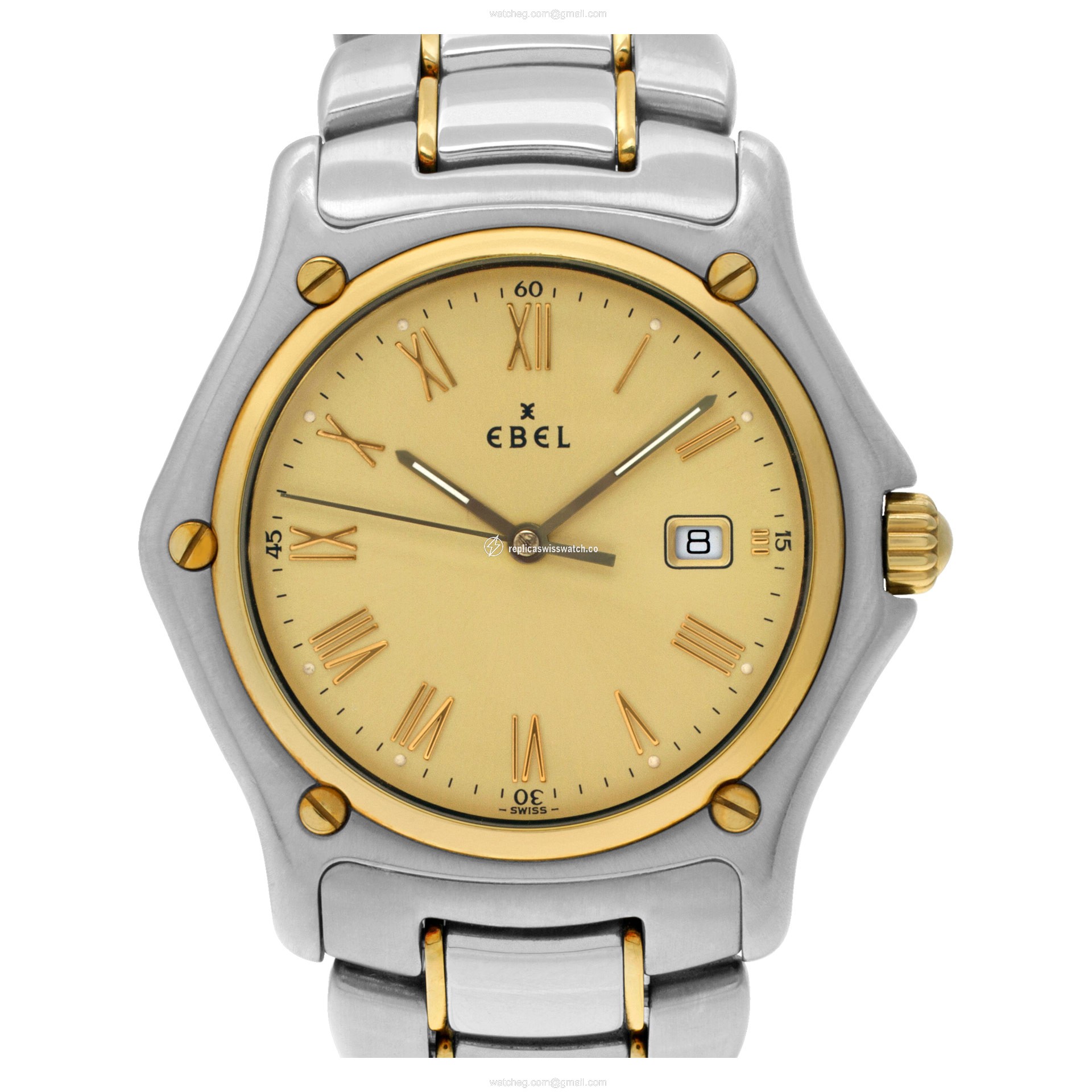 Ebel 1911 1911 Quartz Male 18k gold & Stainless Steel Replica Ebel 1911 1911 Quartz Male 18k gold & Stainless Steel Replica