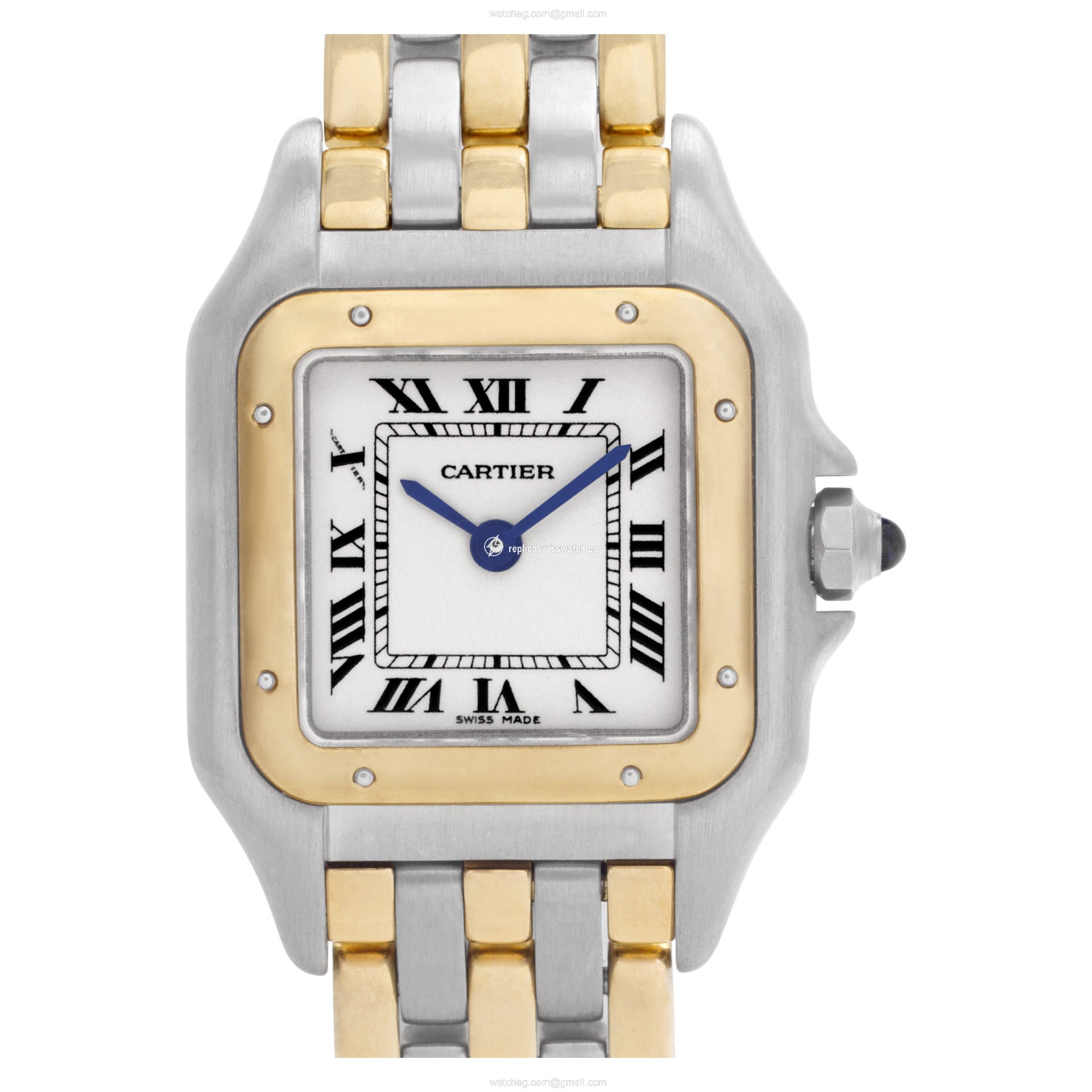 Cartier W25028B Panthere Quartz Female 18k gold & Stainless Steel Replica Cartier W25028B Panthere Quartz Female 18k gold & Stainless Steel Replica
