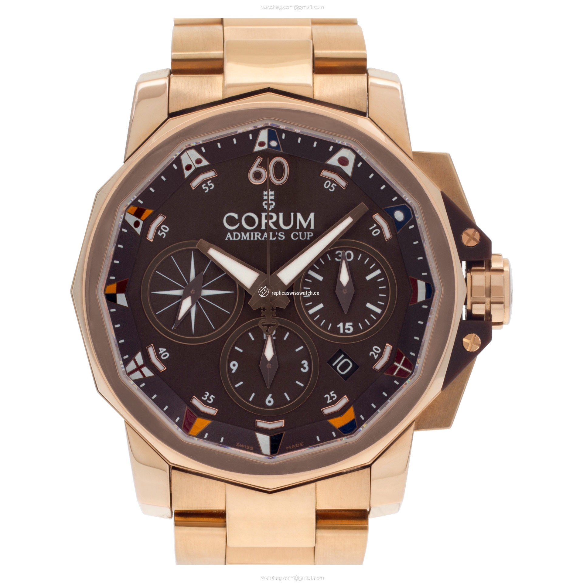 Corum 60723.205005 Admirals Cup Automatic Male 18k rose gold Replica Corum 60723.205005 Admirals Cup Automatic Male 18k rose gold Replica