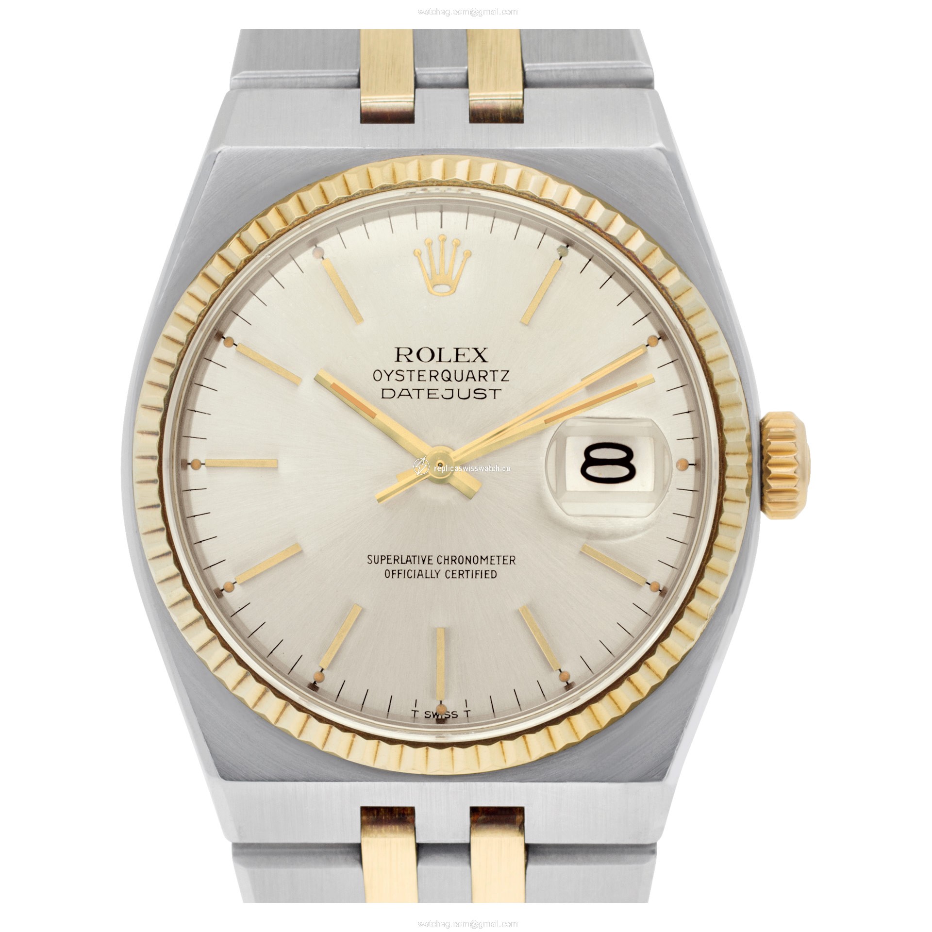 Rolex 17013 Oyster Quartz Quartz Unisex 14k gold & Stainless Steel Replica Rolex 17013 Oyster Quartz Quartz Unisex 14k gold & Stainless Steel Replica