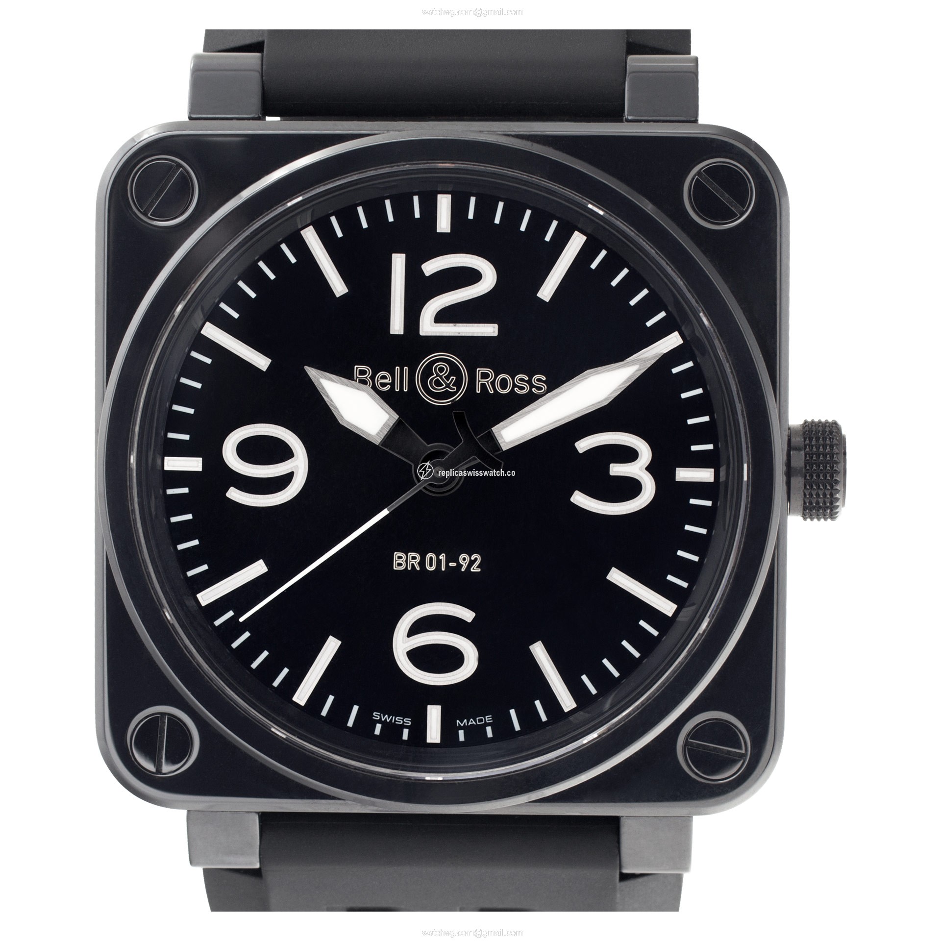 Bell & Ross BR01-92 Aviation Automatic Unisex Stainless steel & ceramic Replica Bell & Ross BR01-92 Aviation Automatic Unisex Stainless steel & ceramic Replica